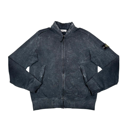 Stone Island Black Frost Badge with Hidden Hood Jacket
