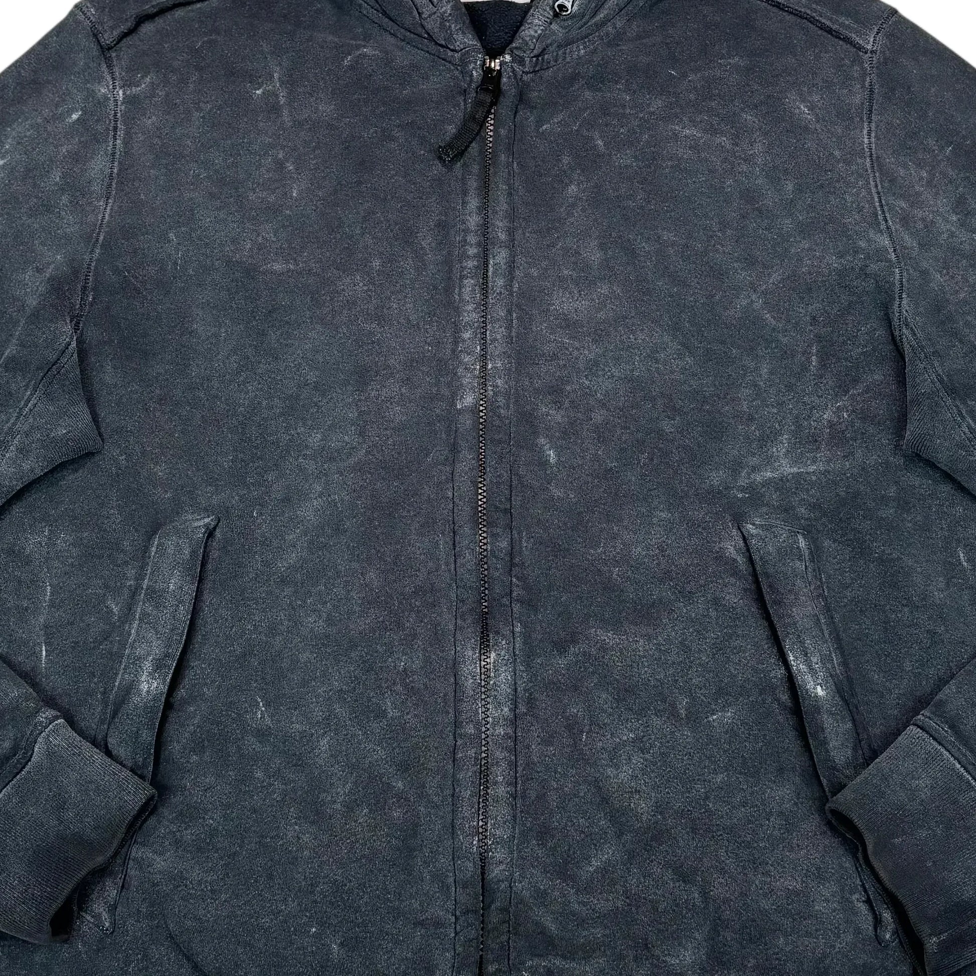 Stone Island Black Frost Badge with Hidden Hood Jacket