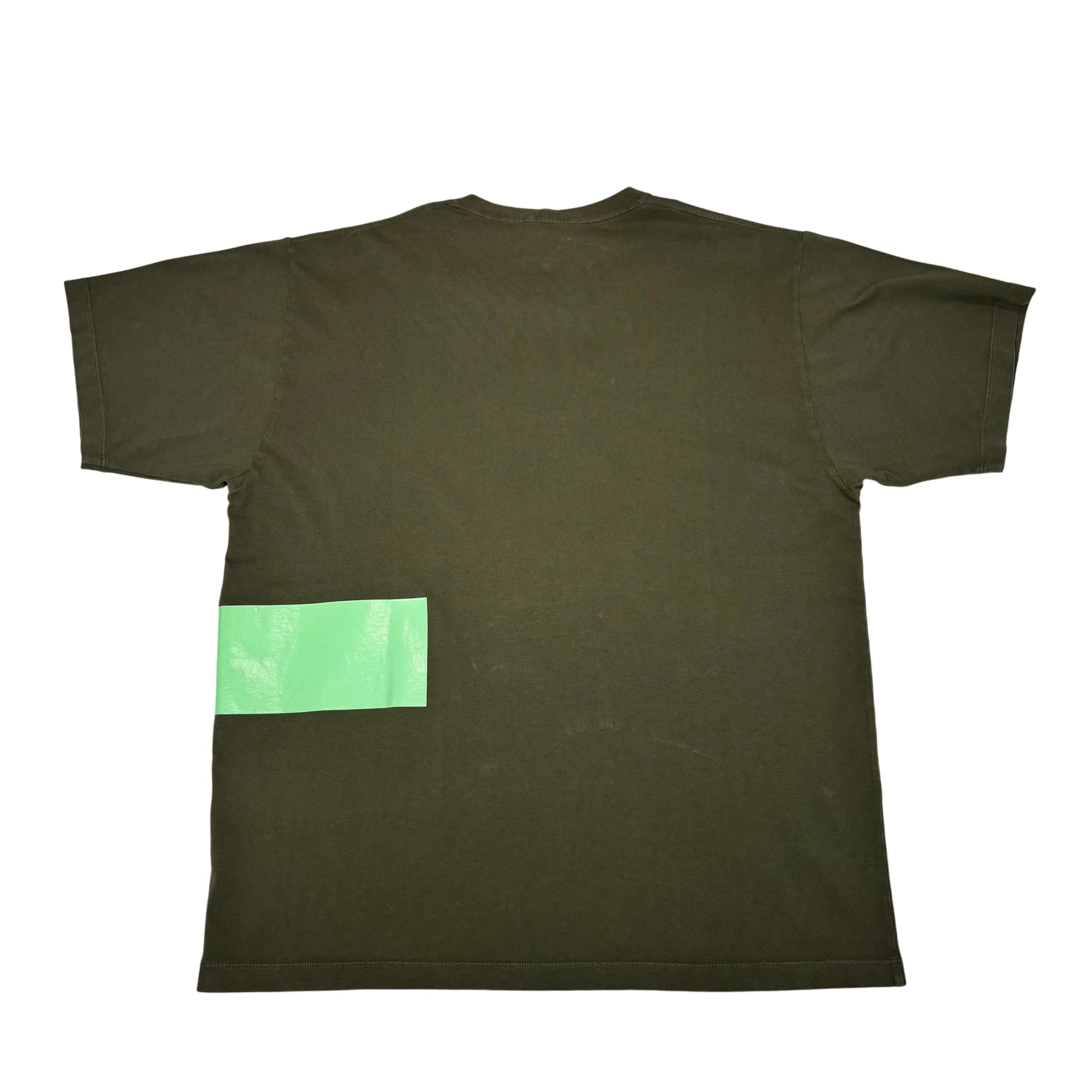 Stone Island Green Logo Print Design Tshirt
