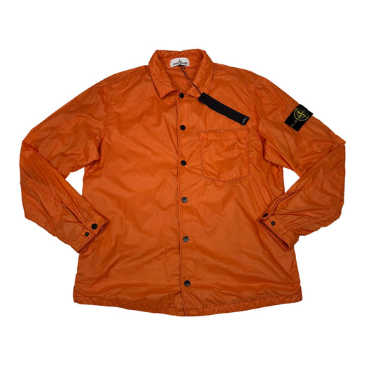 Stone Island Orange Compass Patch Overshirt Jacket