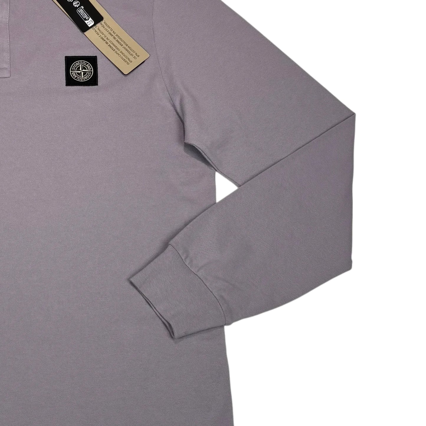 Stone Island Purple Long-sleeve Polo Shirt