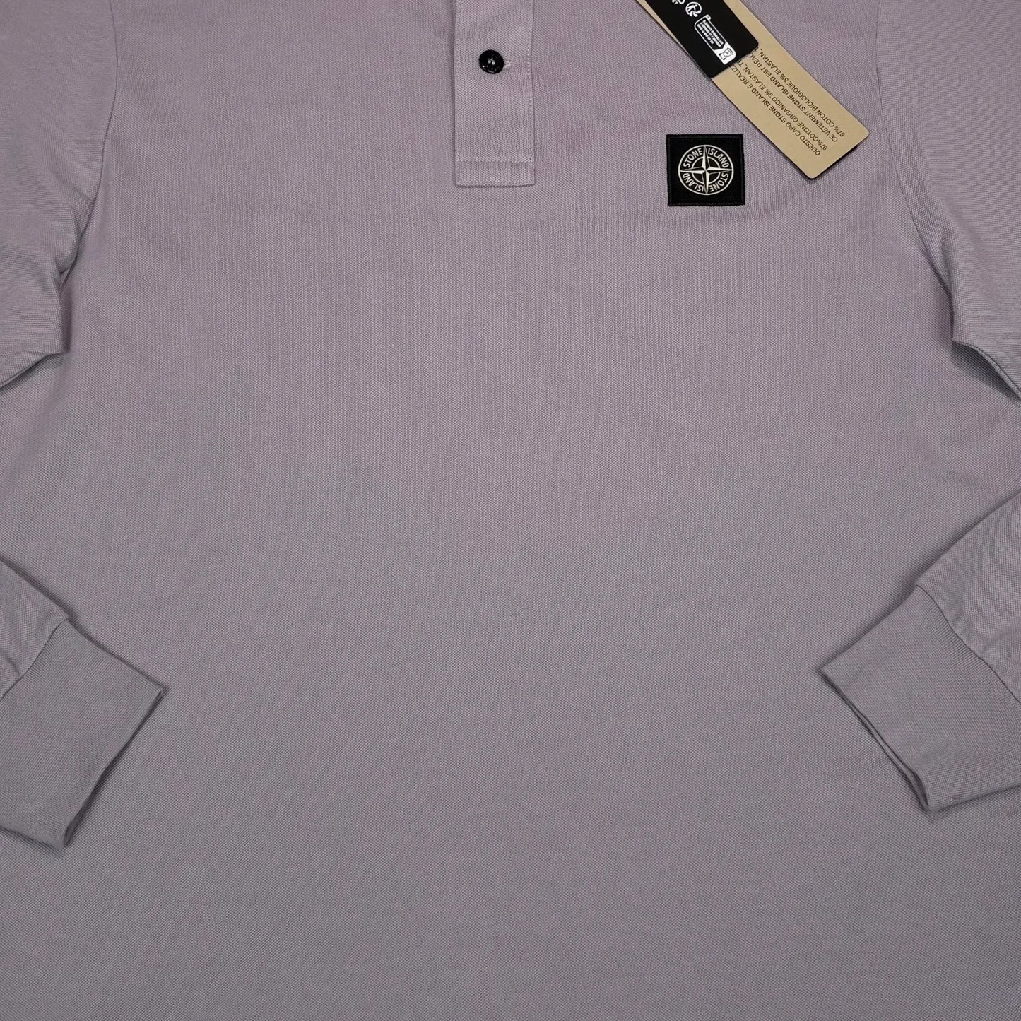 Stone Island Purple Long-sleeve Polo Shirt