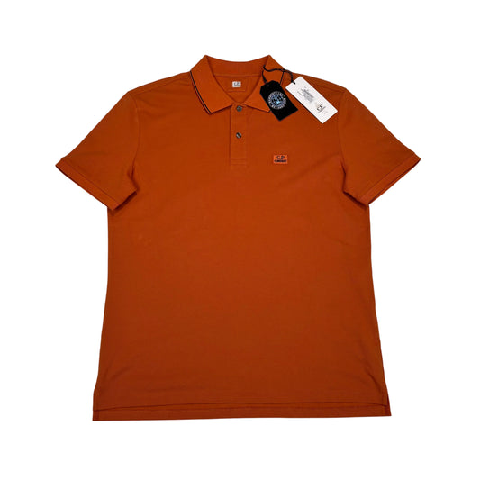 C.p. Company Orange Box Logo Polo Shirt