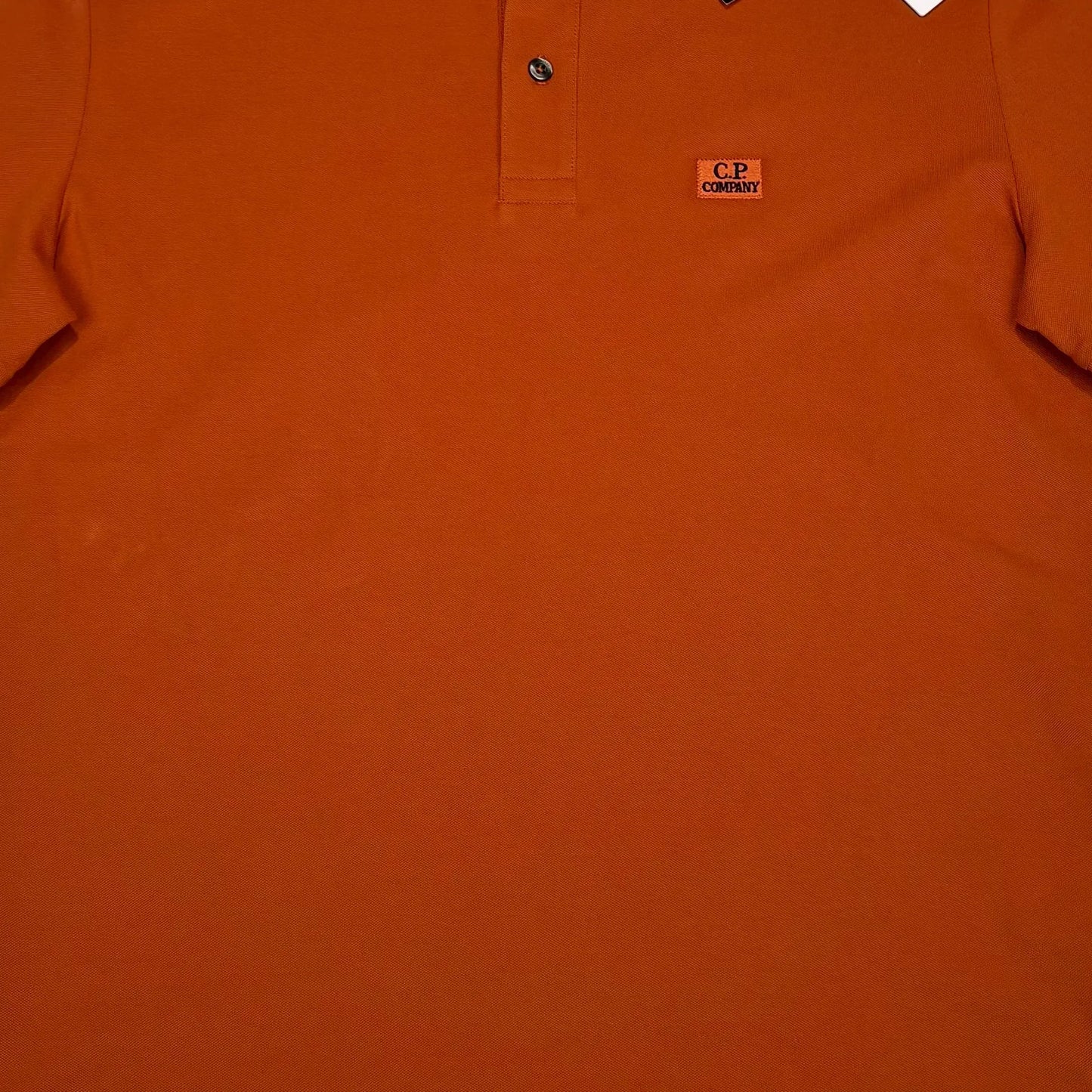 C.p. Company Orange Box Logo Polo Shirt