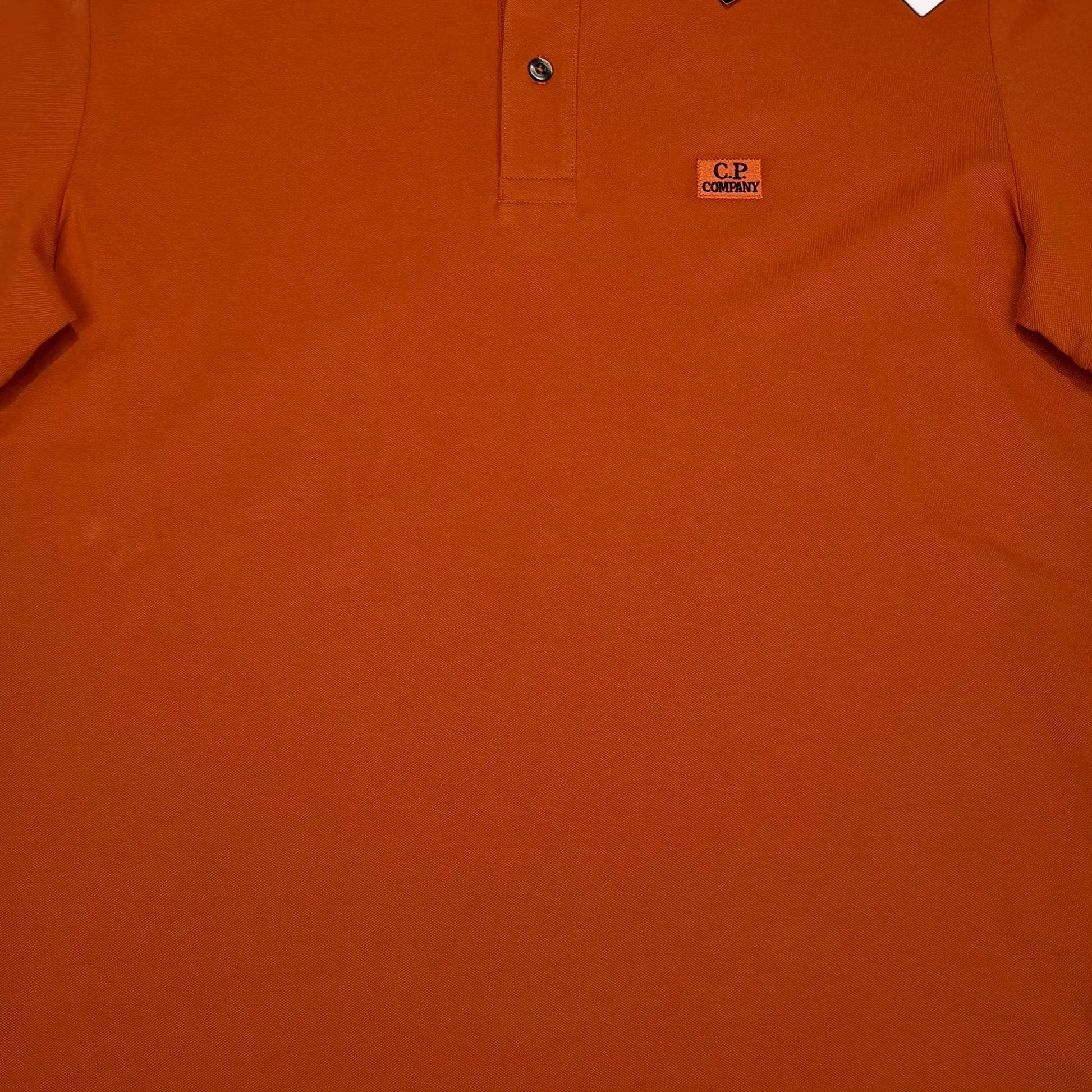 C.p. Company Orange Box Logo Polo Shirt