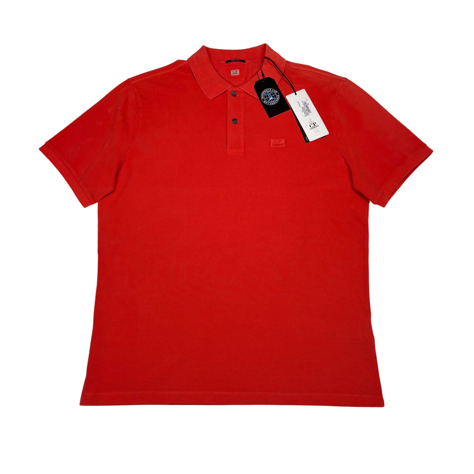 Cp Company Red Box Logo Polo Shirt