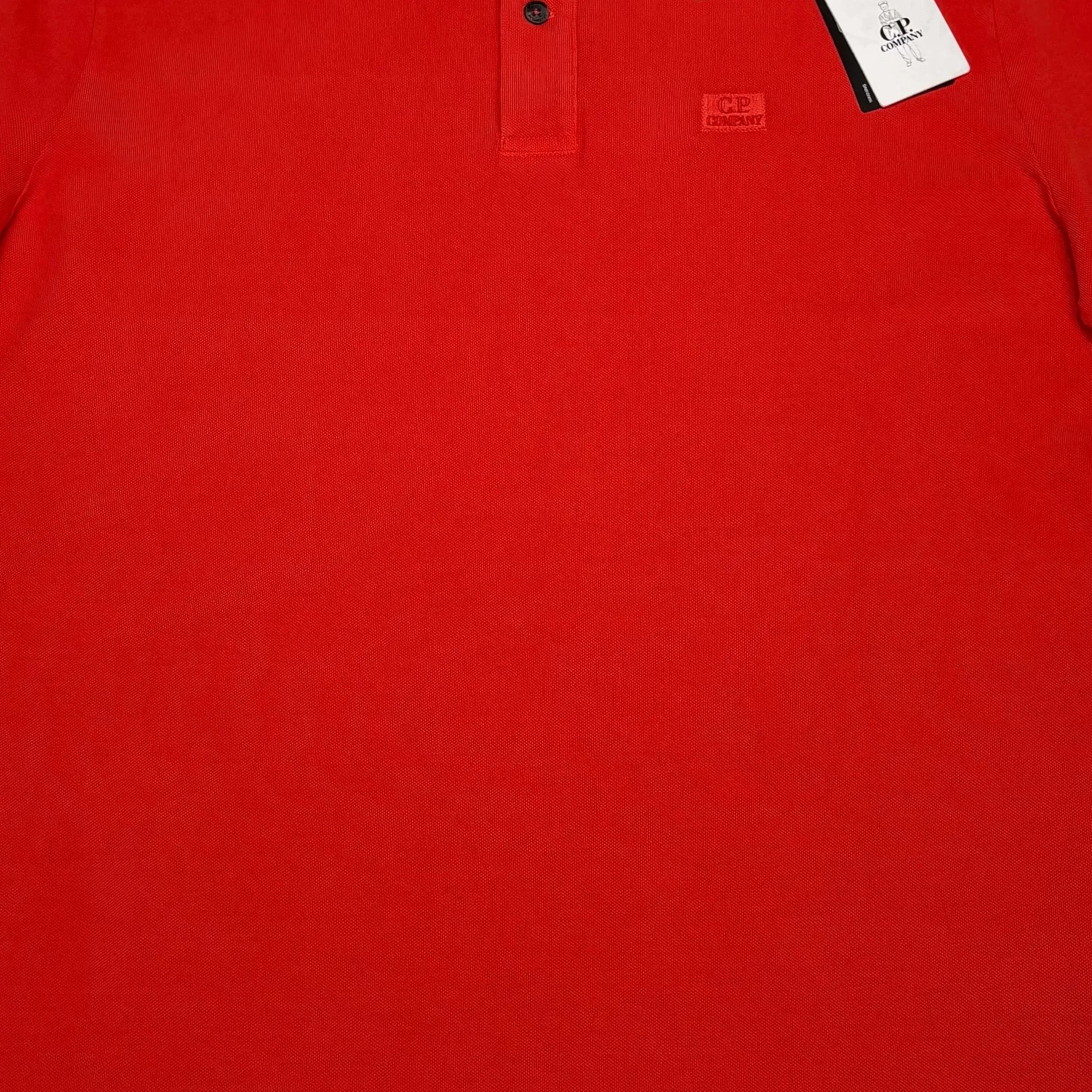 Cp Company Red Box Logo Polo Shirt