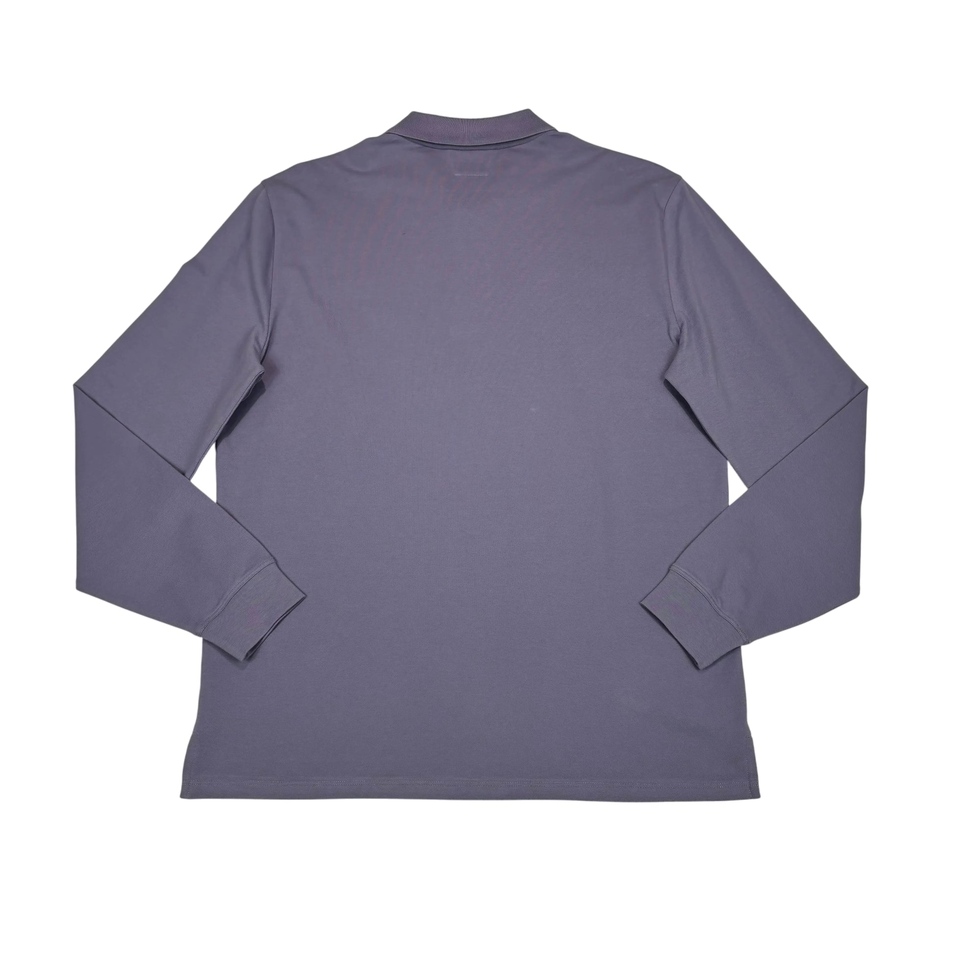 C.p. Company Purple Long Sleeve Box Logo Polo Shirt