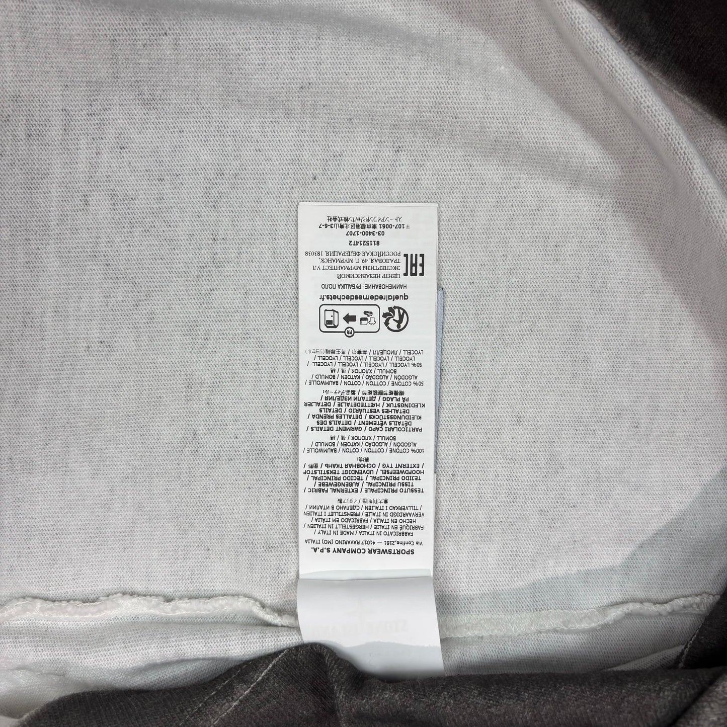 Stone Island Gray Long Sleeve Polo