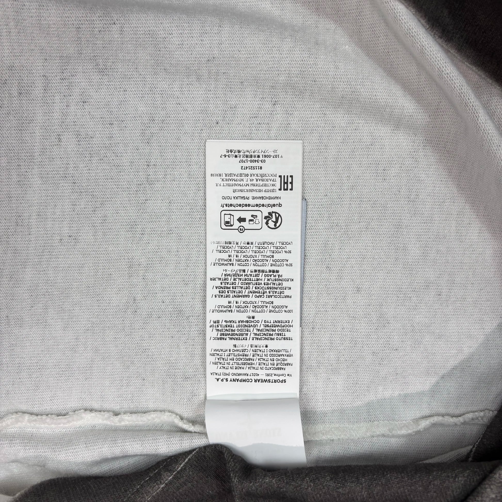Stone Island Gray Long Sleeve Polo