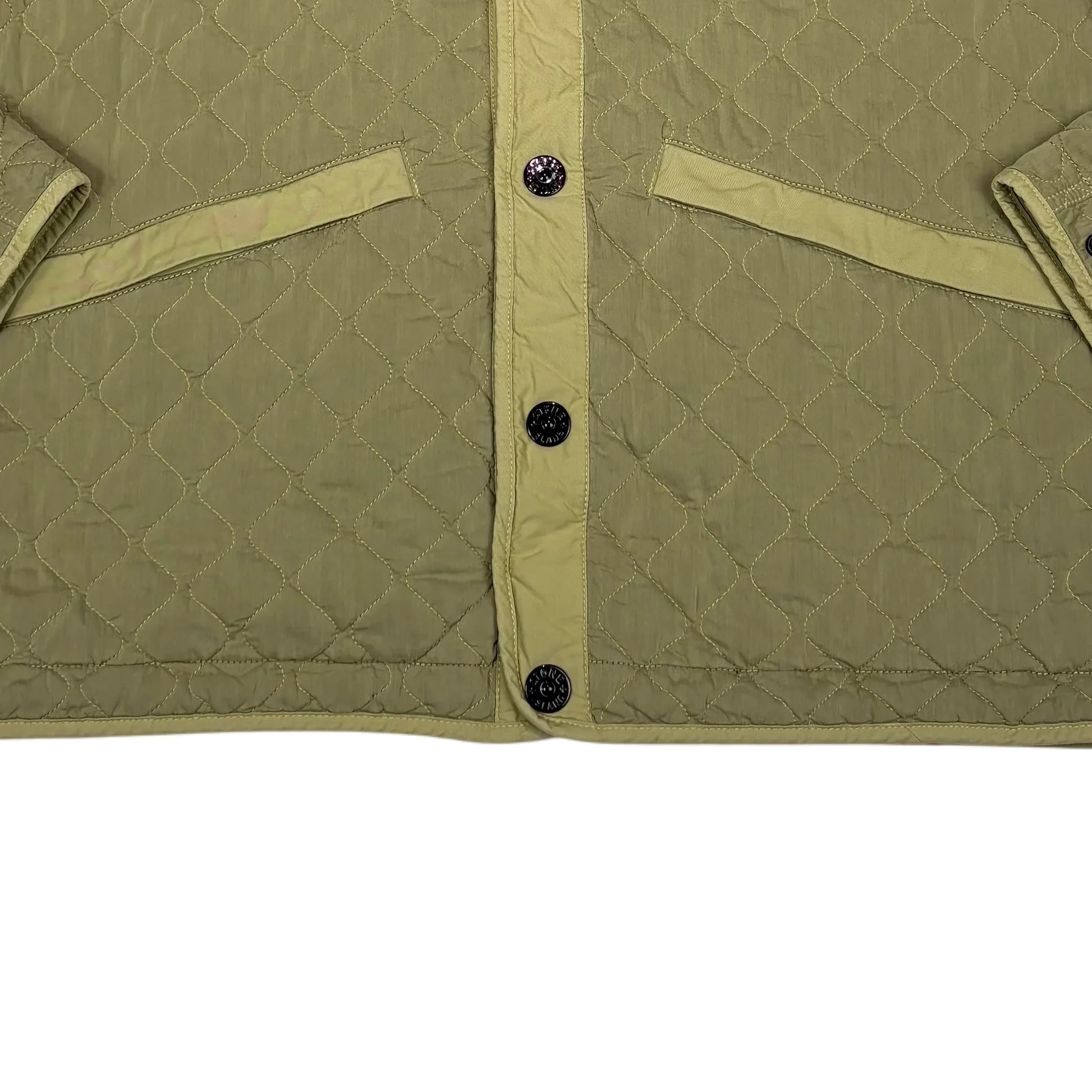 Stone Island Green Padded Overshirt jacket