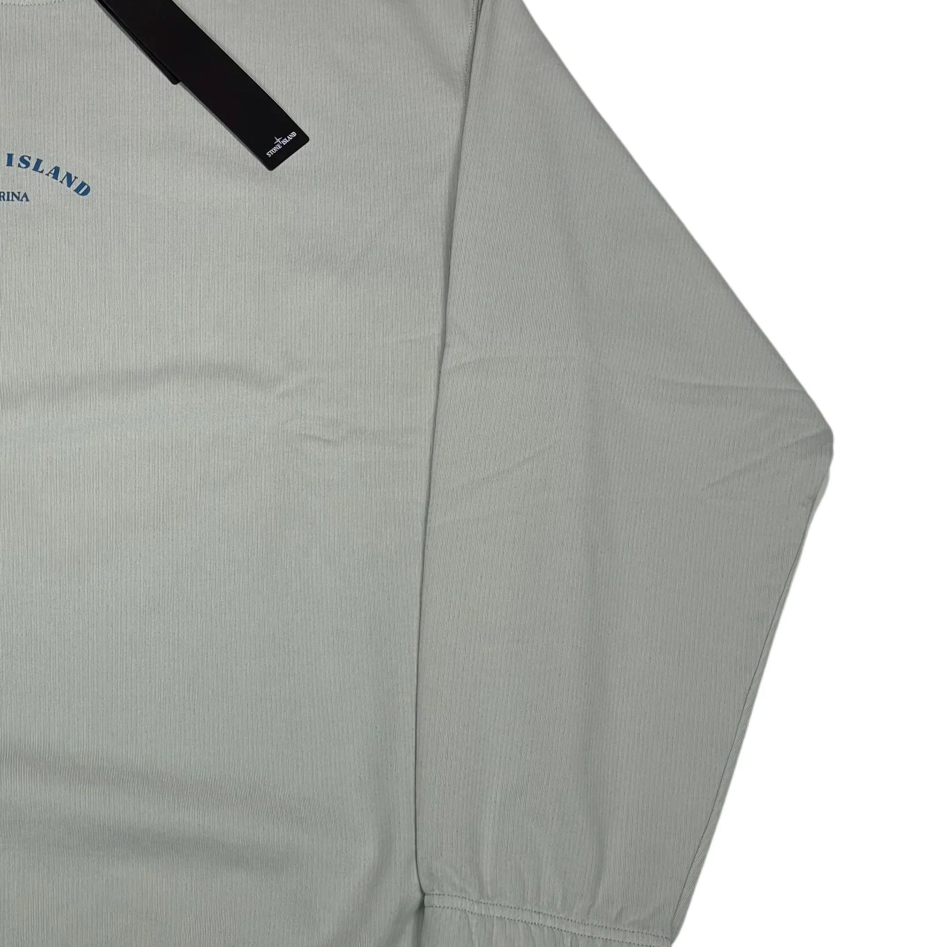 Stone Island Green Marina Logo Spell Out Crewneck Jumper