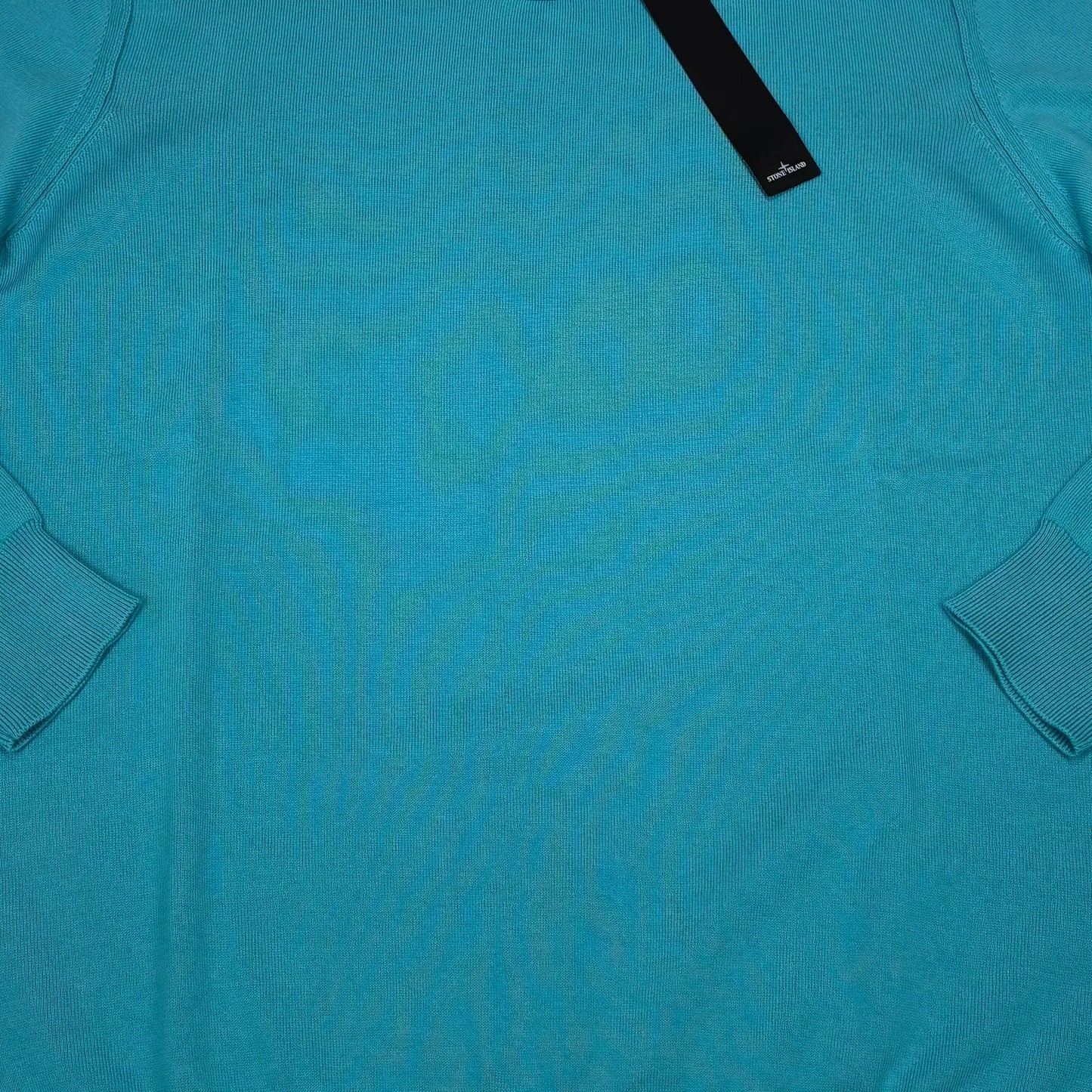 Stone Island Blue Compass Patch Crewneck Sweater