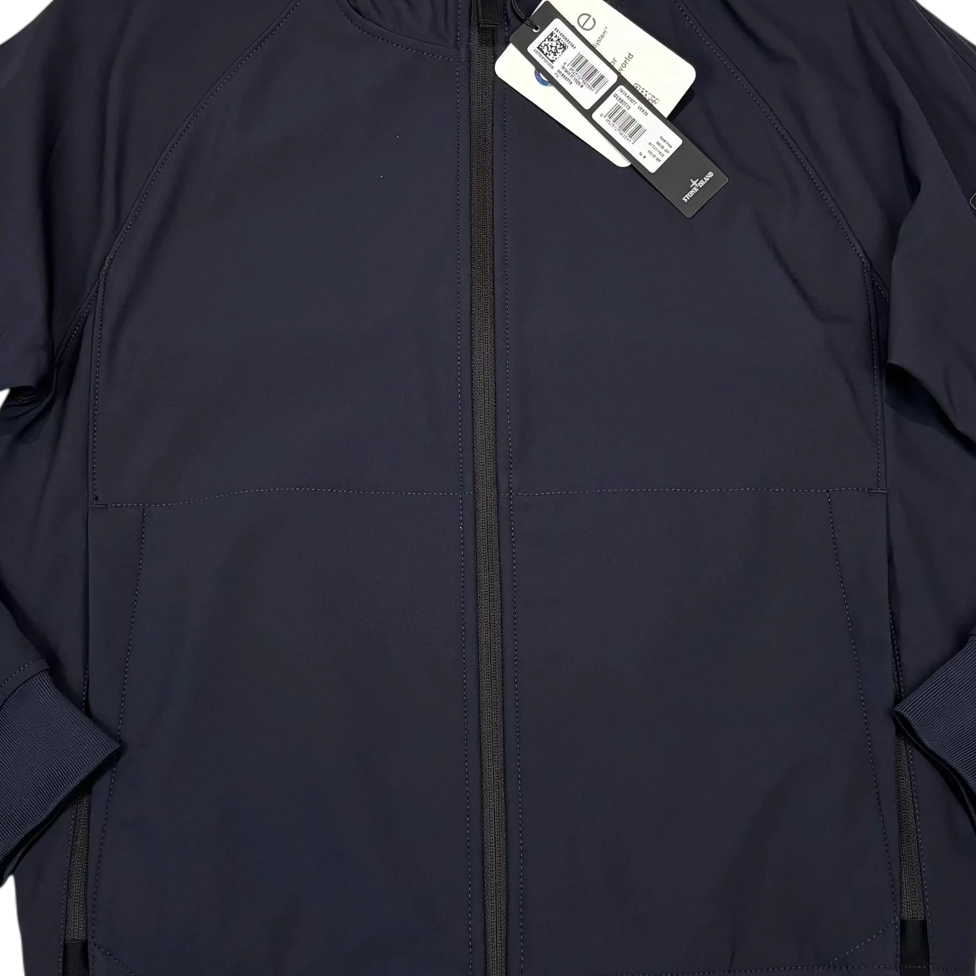 Stone Island Navy Soft Shell E.Dye Hooded Jacket