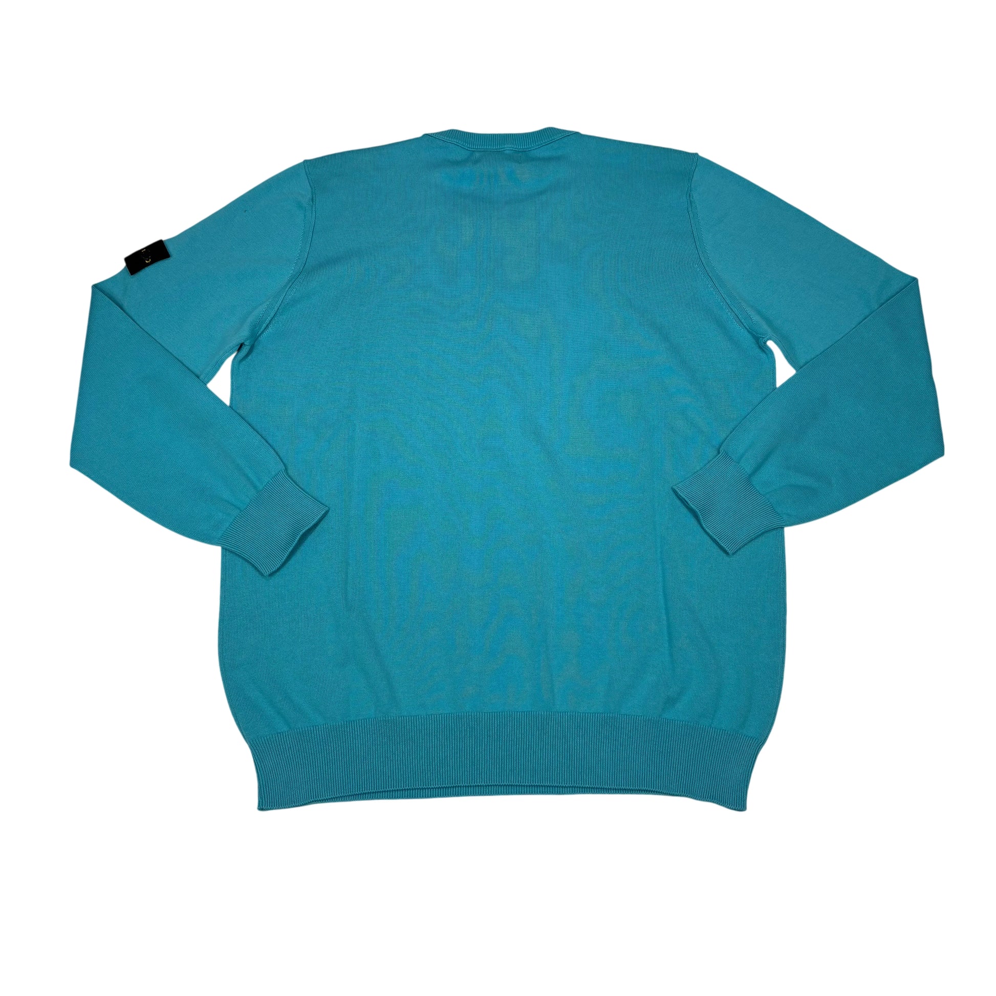 Stone Island Blue Compass Patch Crewneck Sweater
