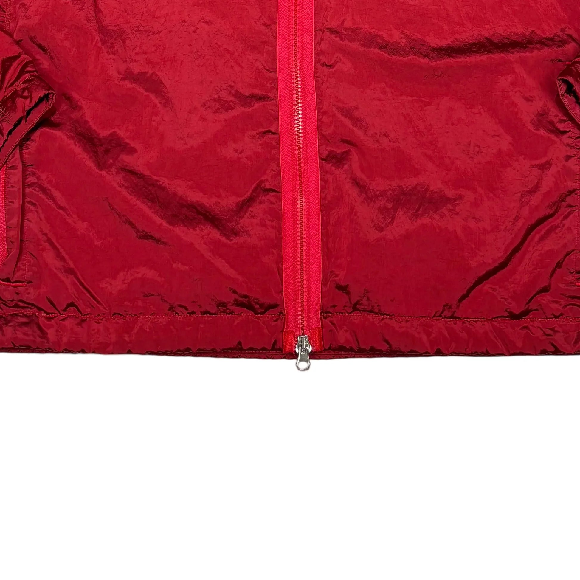 Stone Island Red Nylon Metal Insulated OverShirt Jacket