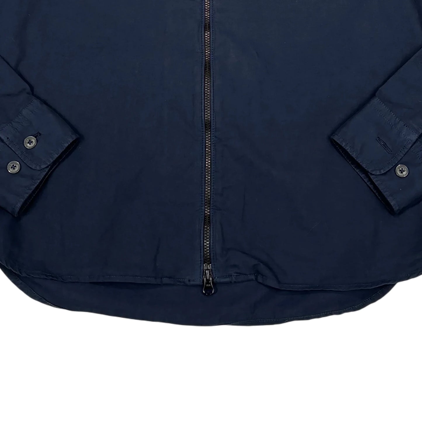 C.p. Company Navy Zip Up Collared OverShirt Jacket