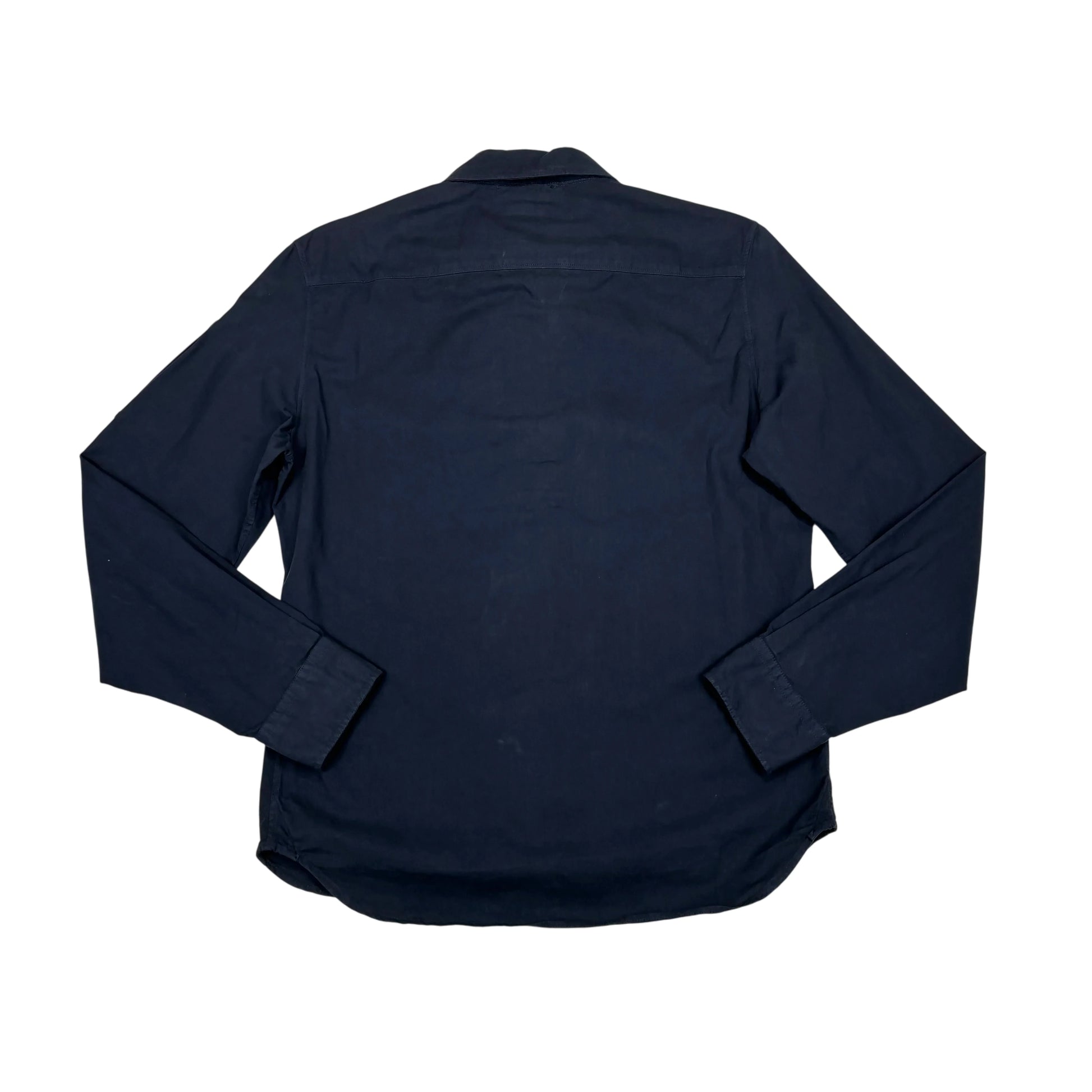 C.p. Company Navy Zip Up Collared OverShirt Jacket