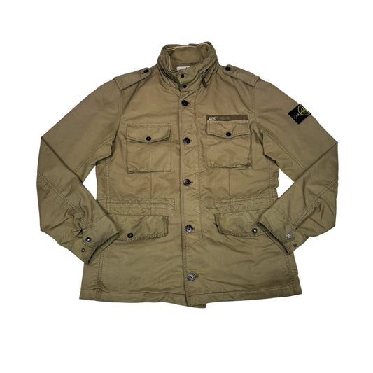 Stone Island Brown Pocket Detail Compass Patch Field Jacket