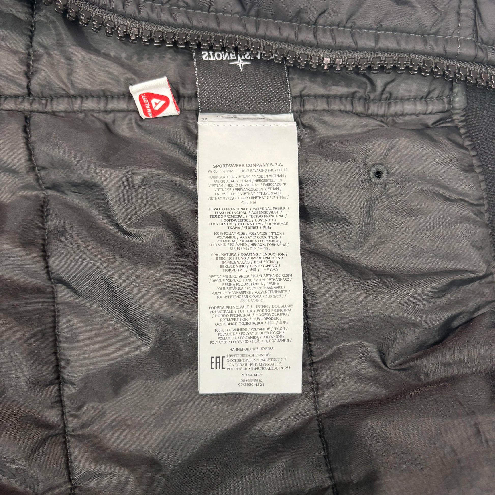 Stone Island Black Crrinkle Reps Jacket
