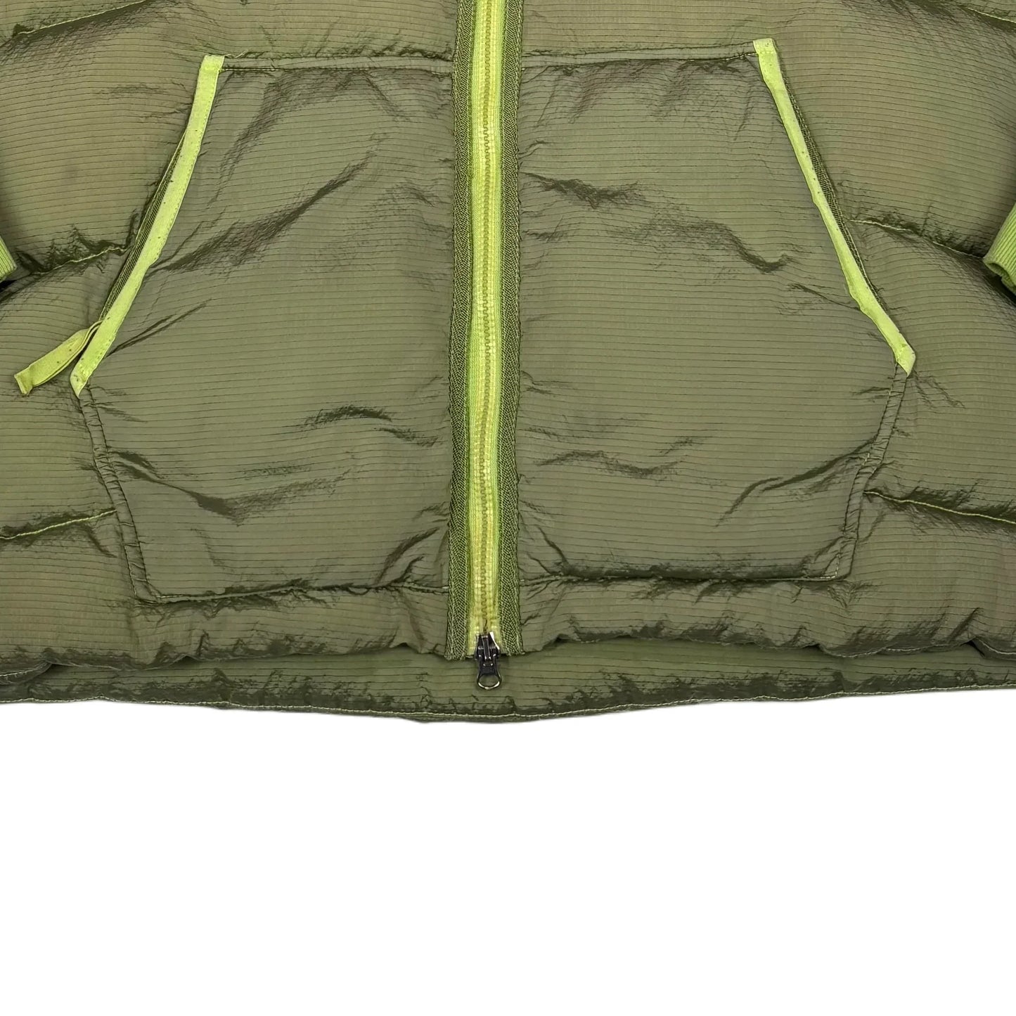 Stone Island Green Patch Logo Puffer Jacket