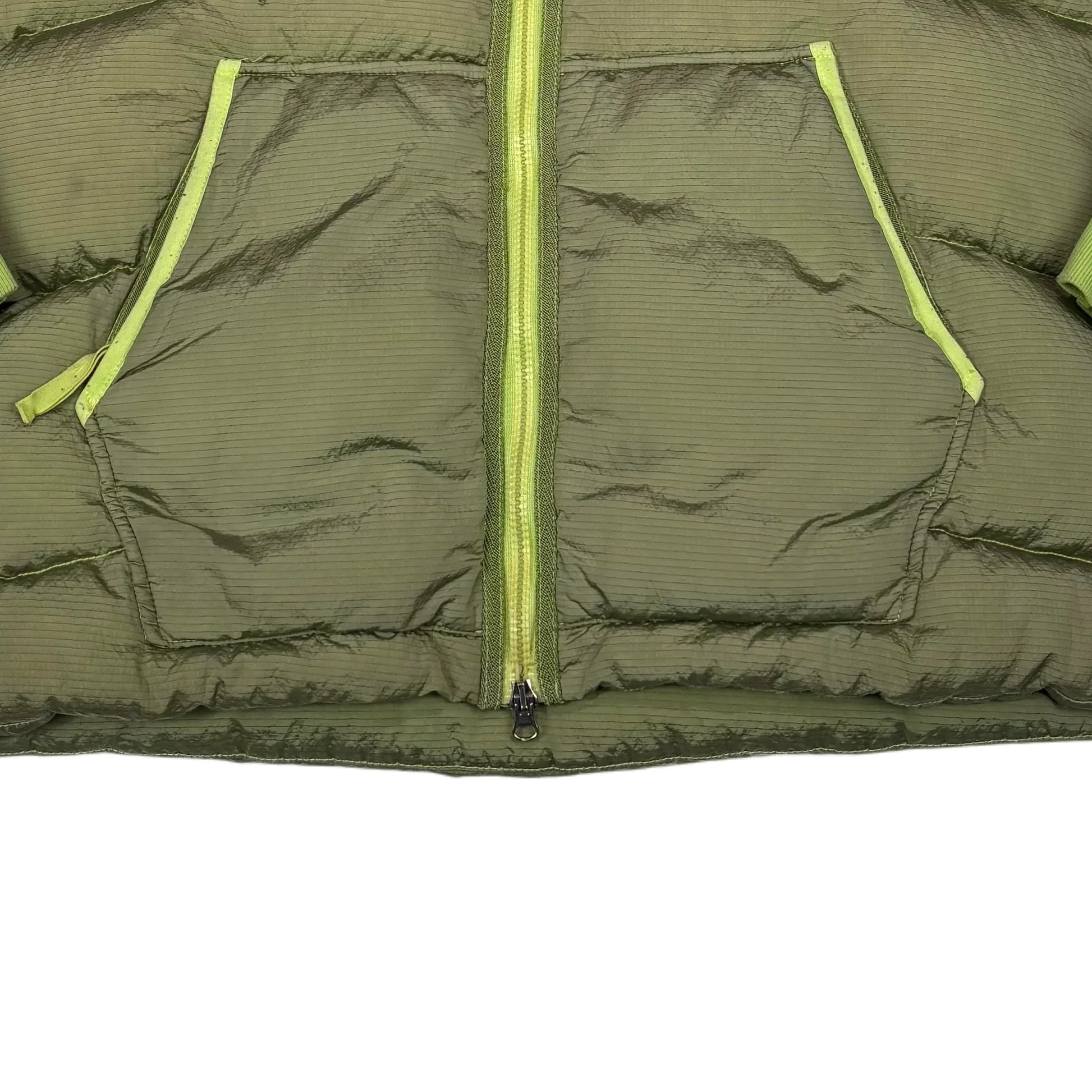 Stone Island Green Patch Logo Puffer Jacket