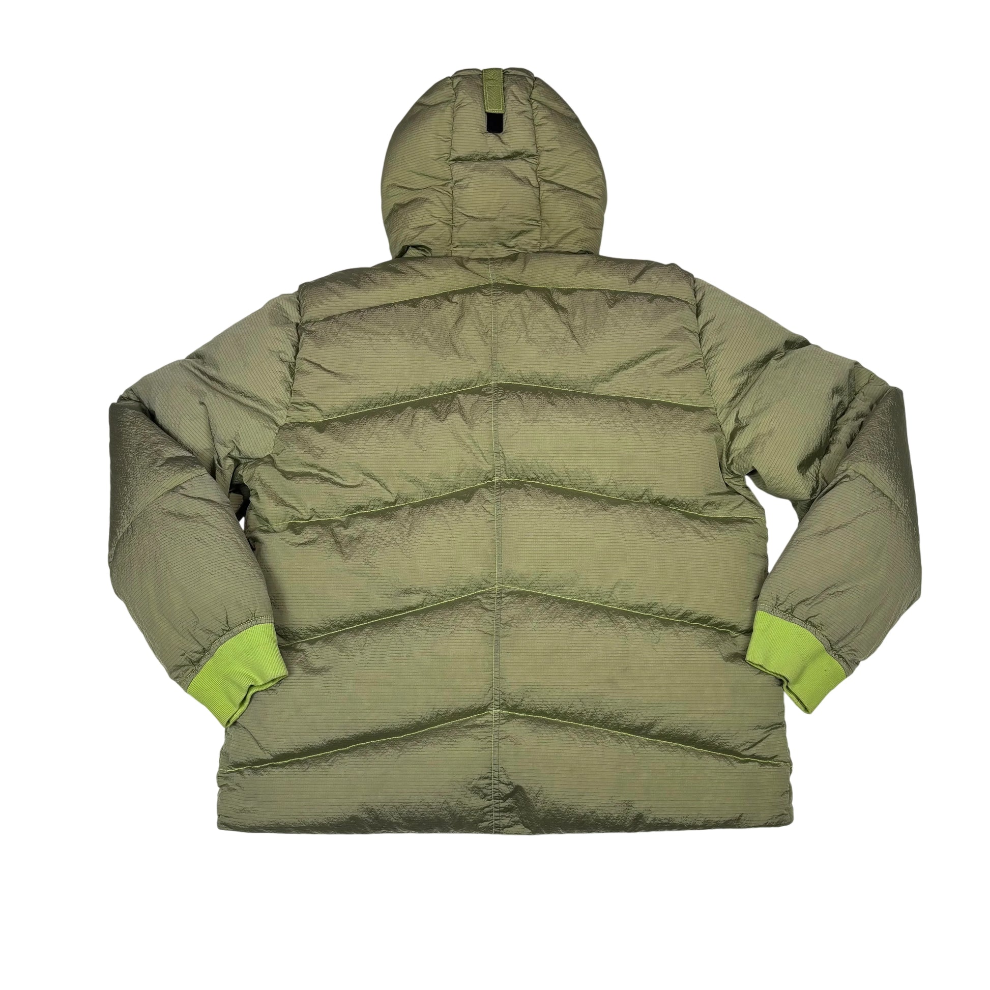 Stone Island Green Patch Logo Puffer Jacket
