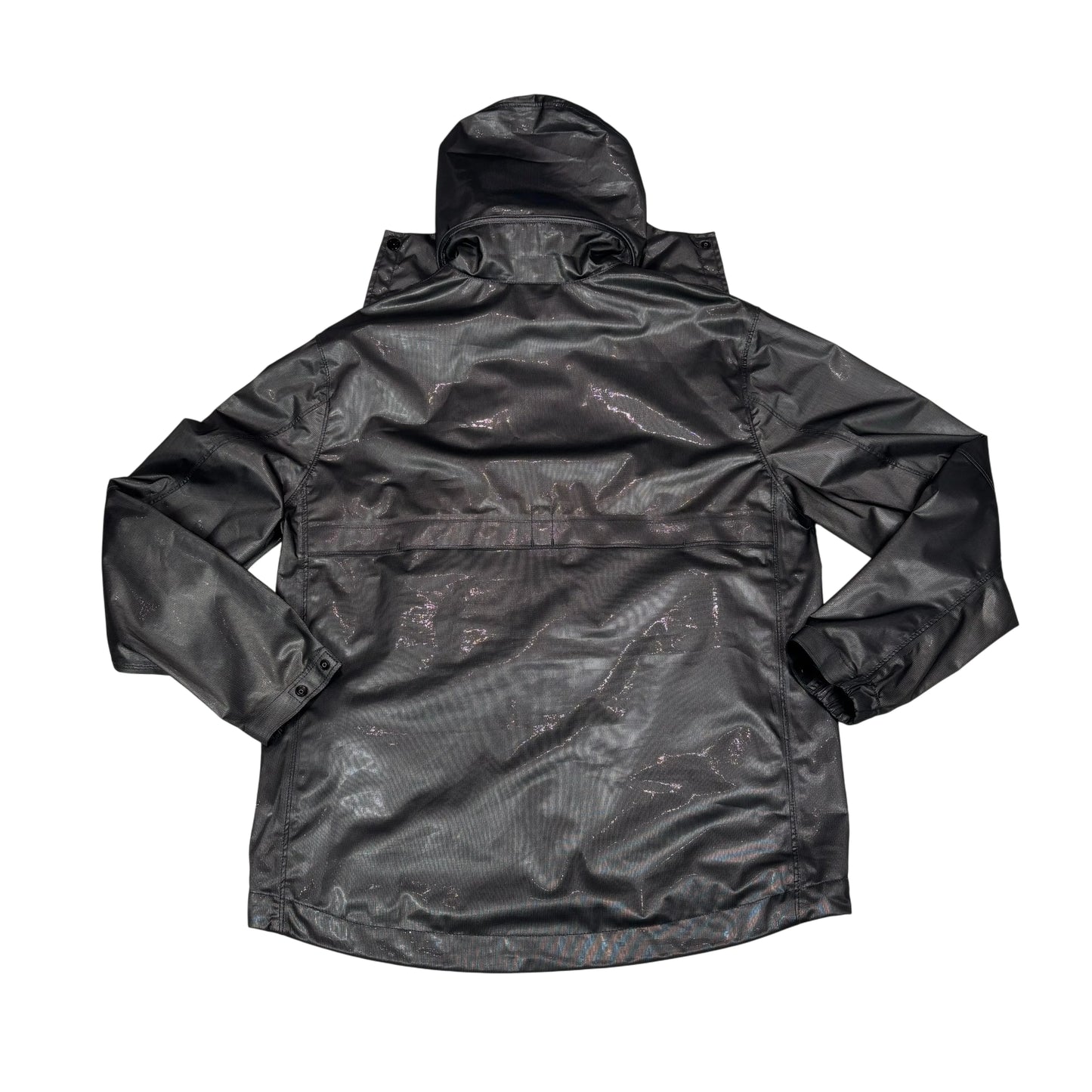 Stone Island Black Metallic Run Proof Nylon Jacket