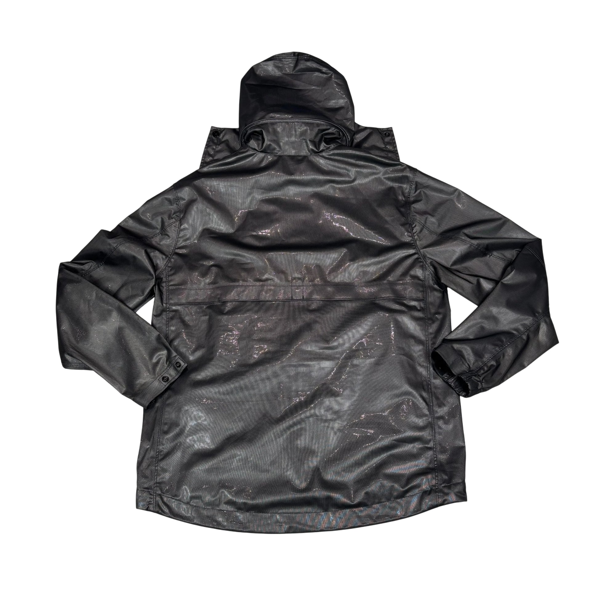 Stone Island Black Metallic Run Proof Nylon Jacket