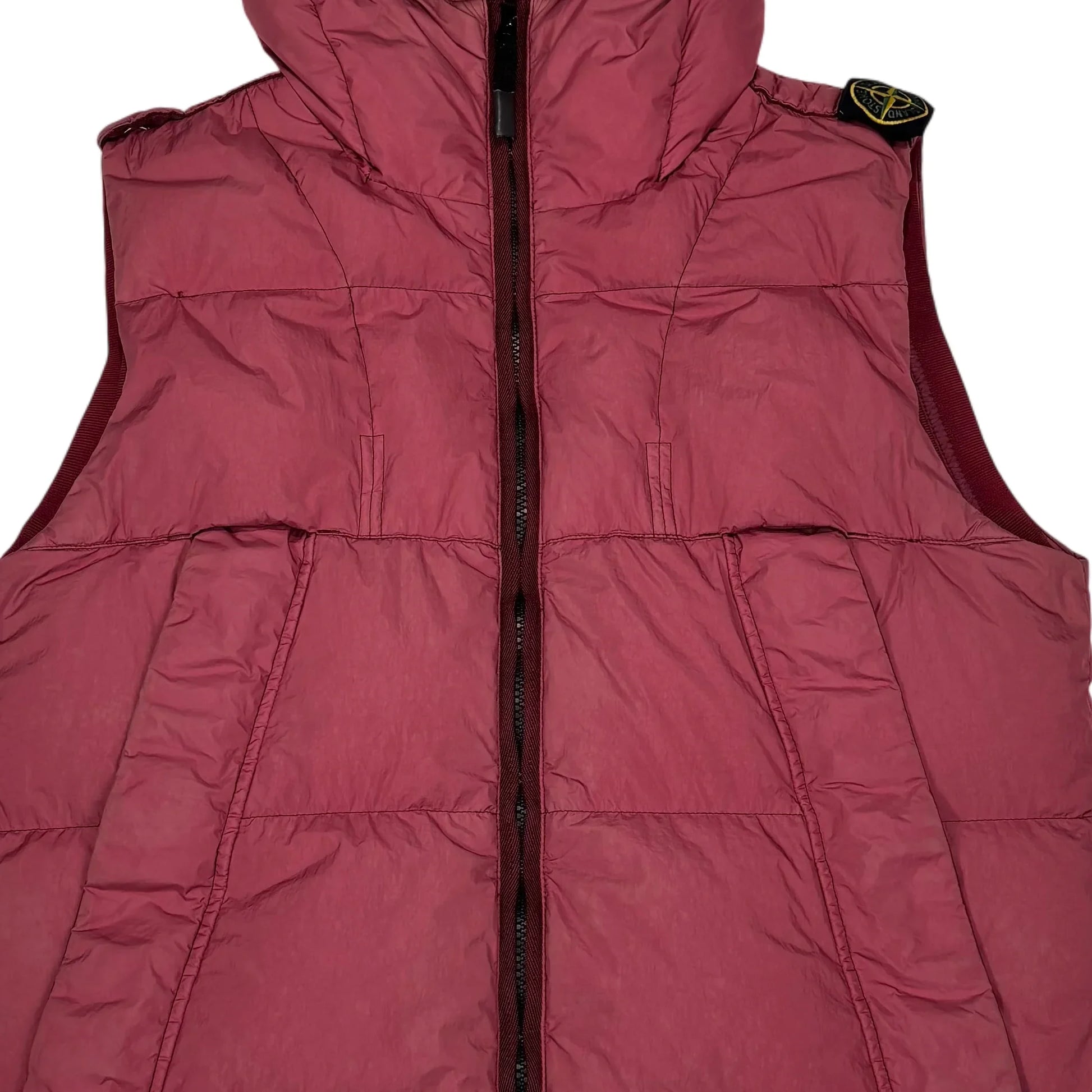 Stone Island Pink Shoulder Badge Gilet