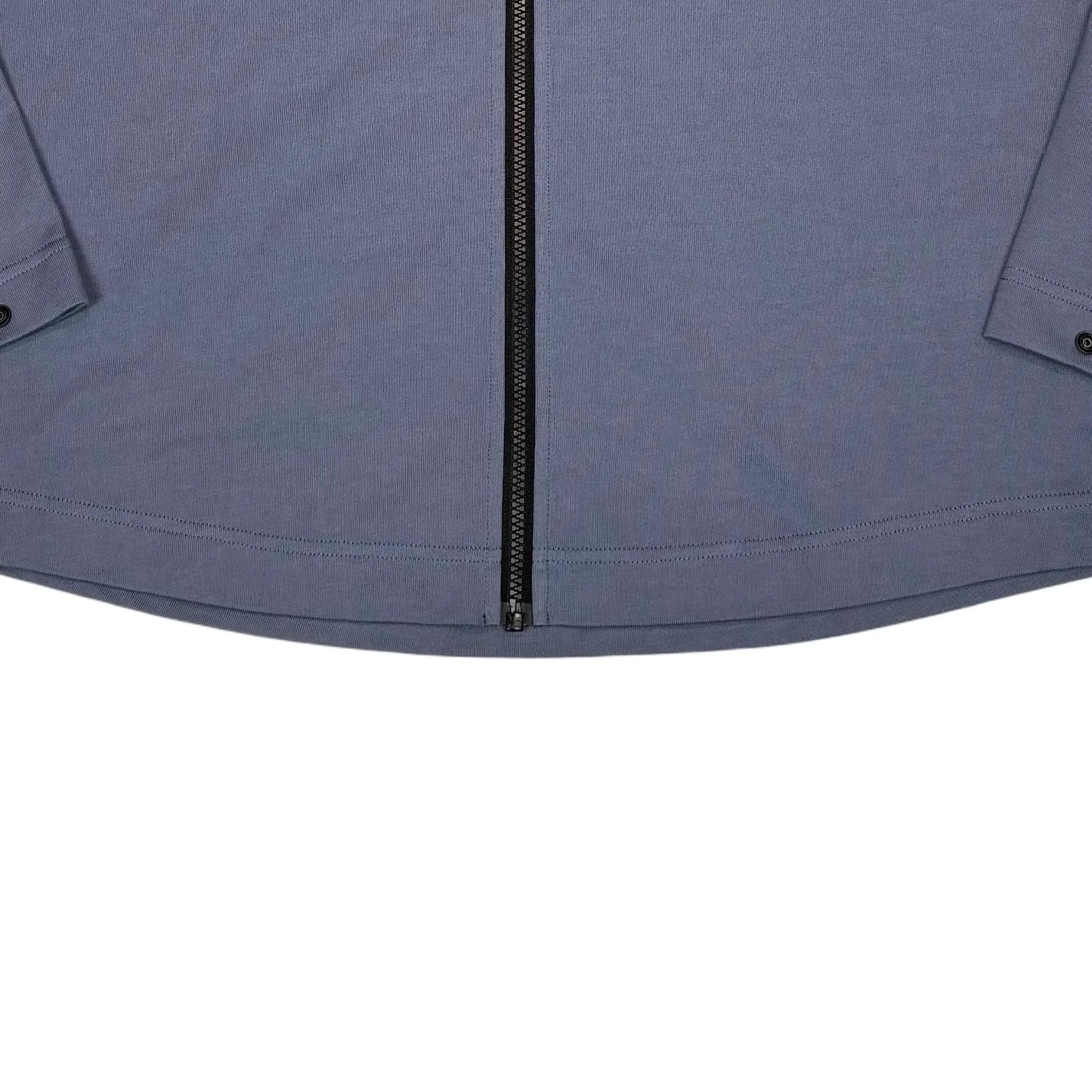 Stone Island Blue Technical Logo Spell Out Arm Detail Overshirt Jacket