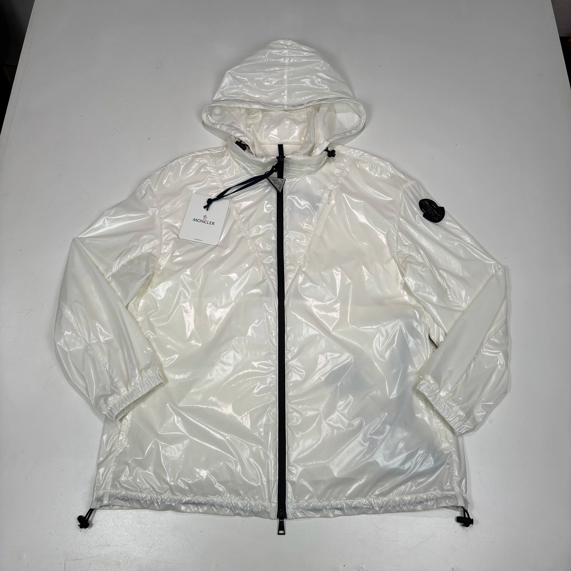 Moncler White Hooded Jacket