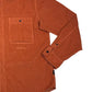 Stone Island Orange Embroidered Spell Out Overshirt Jacket