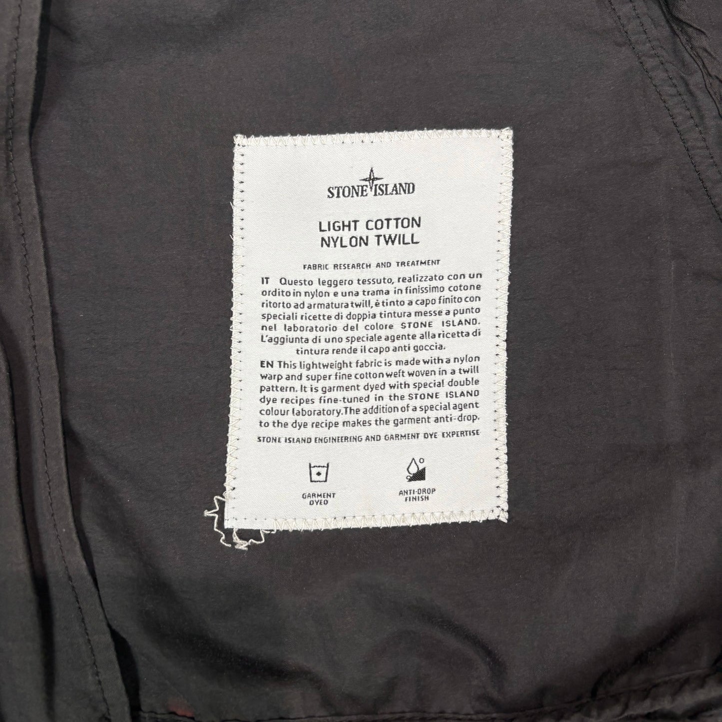 Stone Island Grey Hooded Bomber Jacket