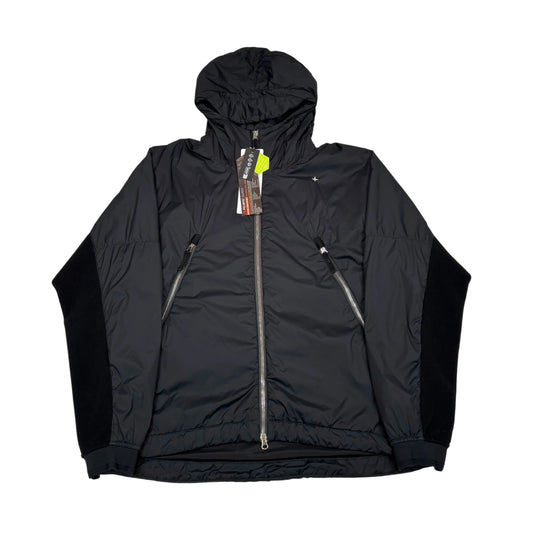 Stone Island Black Marina Logo Skin Touch Nylon-TC S.I. Stellina Hooded Jacket
