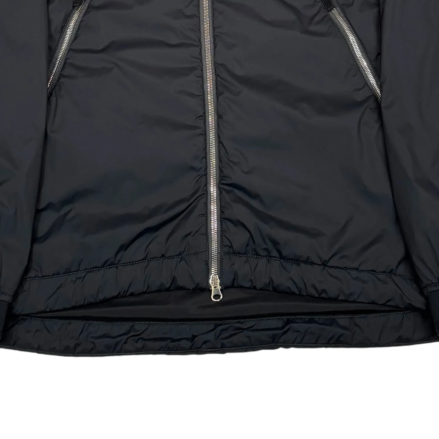 Stone Island Black Marina Logo Skin Touch Nylon-TC S.I. Stellina Hooded Jacket