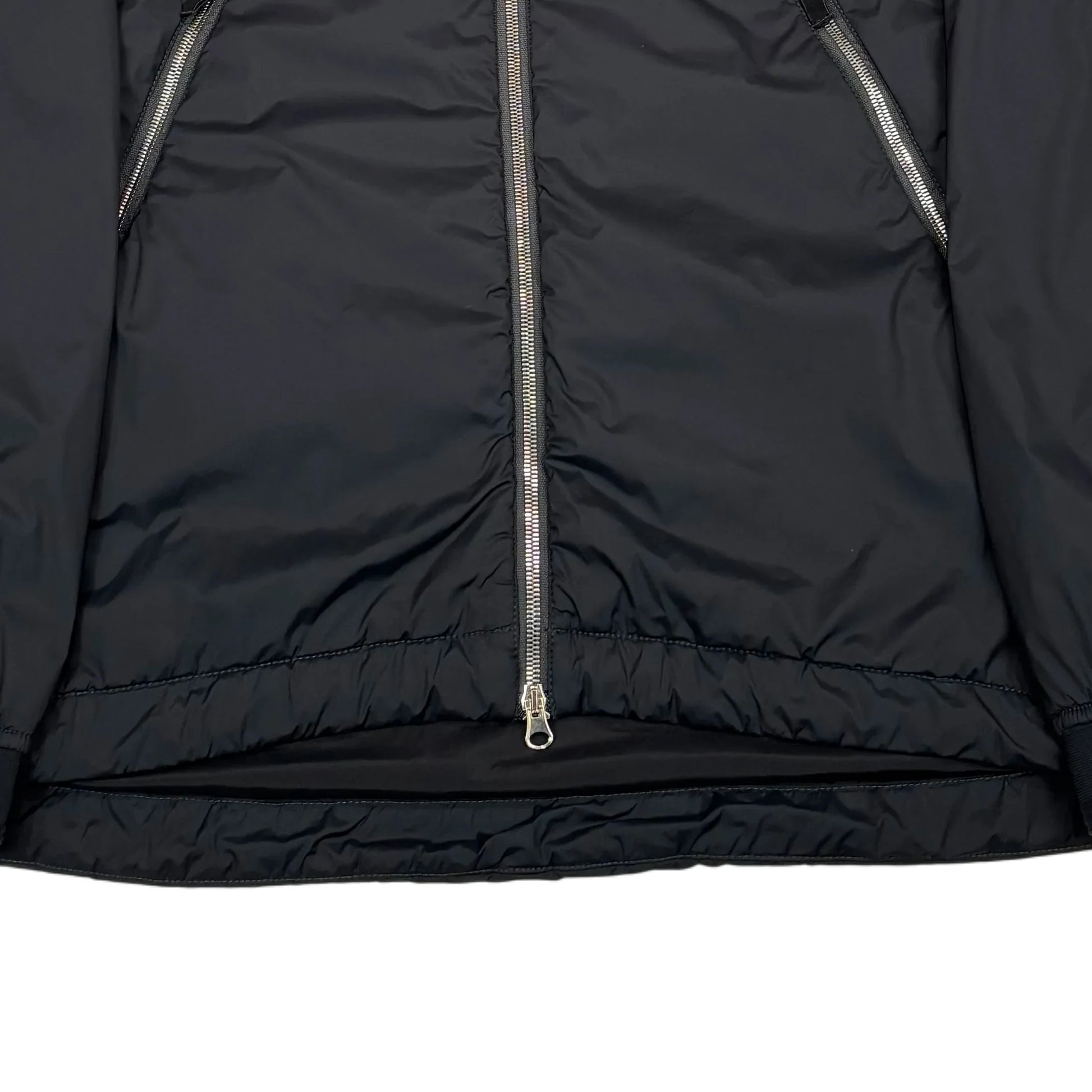 Stone Island Black Marina Logo Skin Touch Nylon-TC S.I. Stellina Hooded Jacket