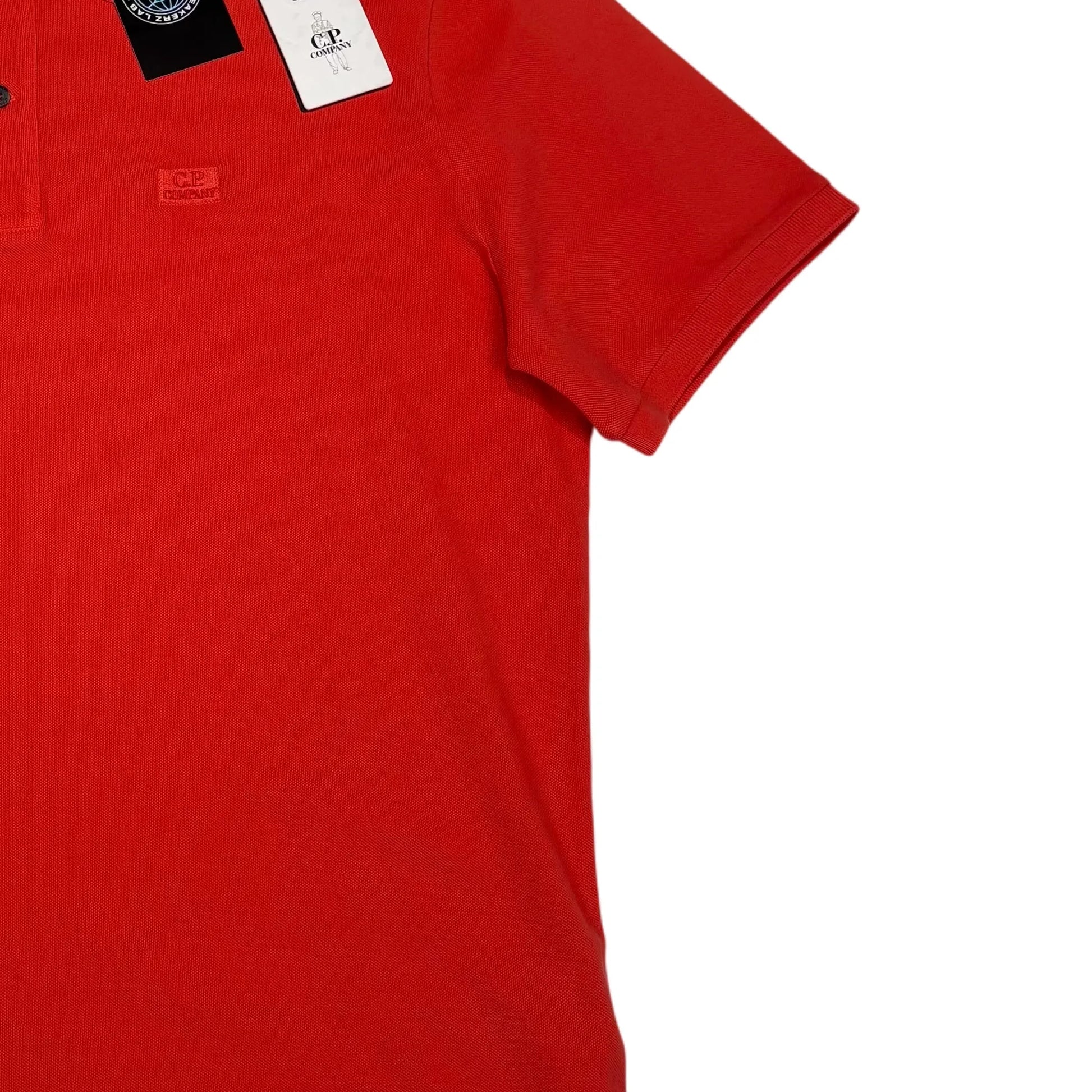 C.p. Company Red Box Logo Polo Shirt