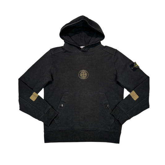 Stone Island x Supreme Black Compass Patch Hoodie
