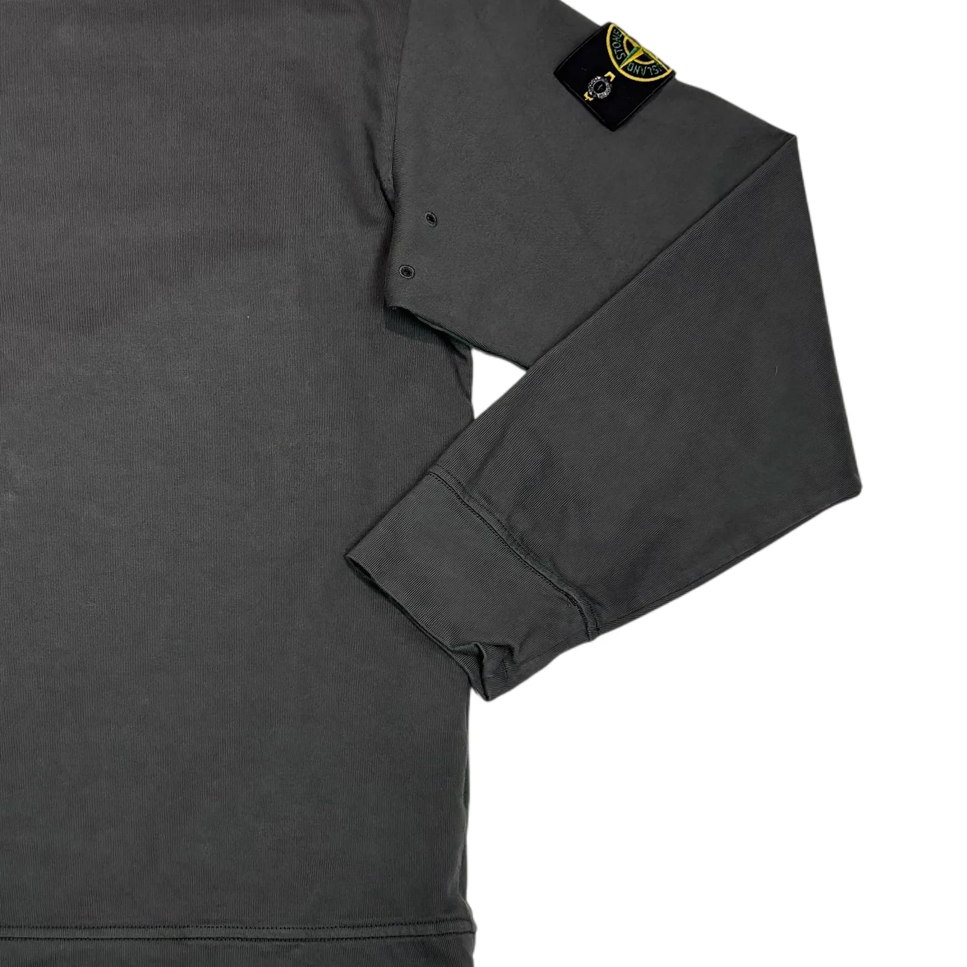 Stone Island Grey Compass Patch Breathable Crewneck Jumper