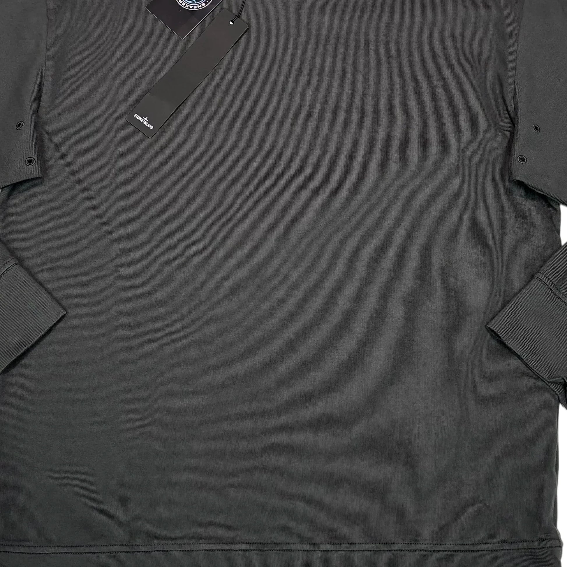 Stone Island Grey Compass Patch Breathable Crewneck Jumper