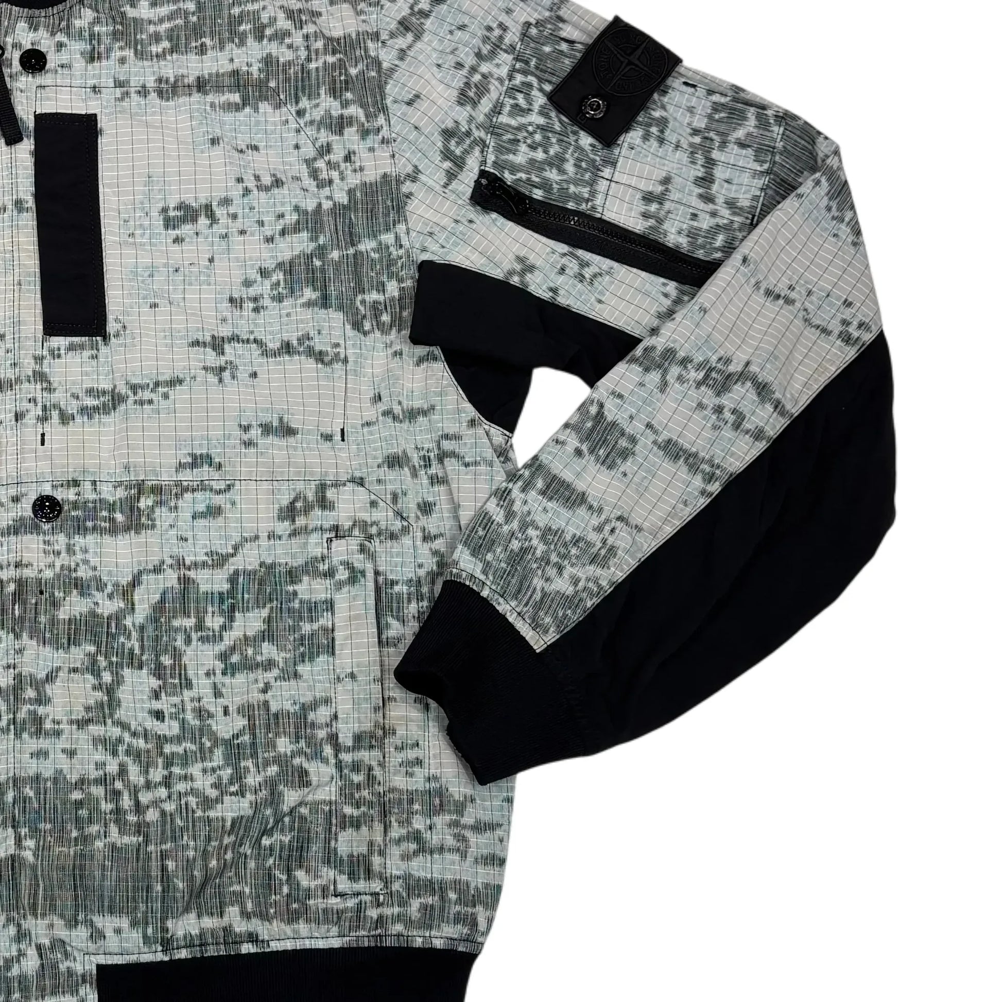 Stone Island Gray Shadow Project DPM Chime Bomber Jacket