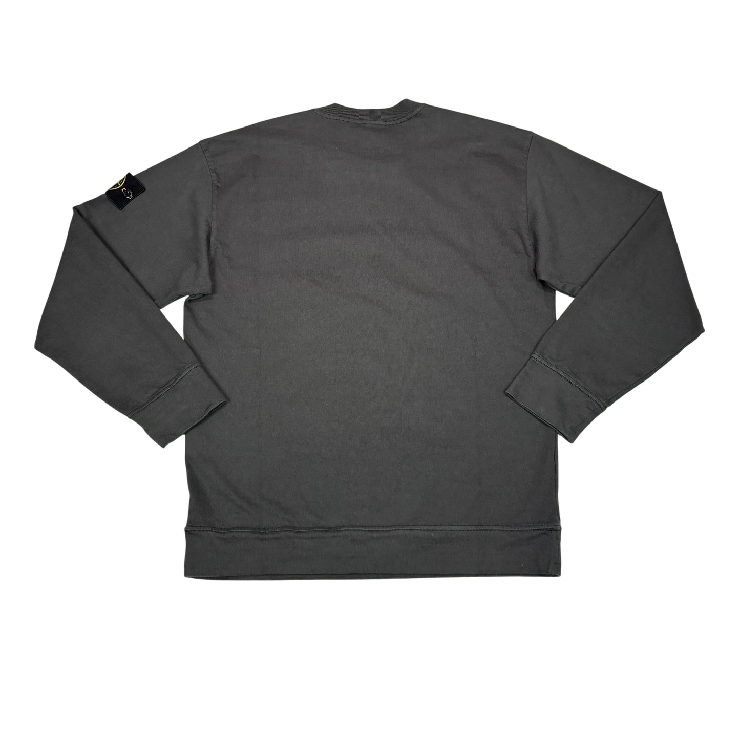 Stone Island Grey Compass Patch Breathable Crewneck Jumper