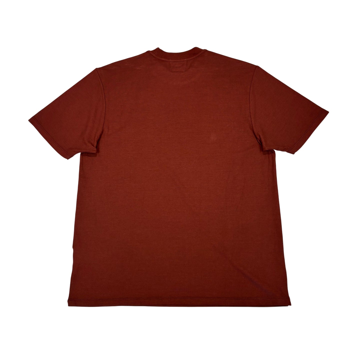 C.p. Company Burgundy Spell Out Logo T-shirt