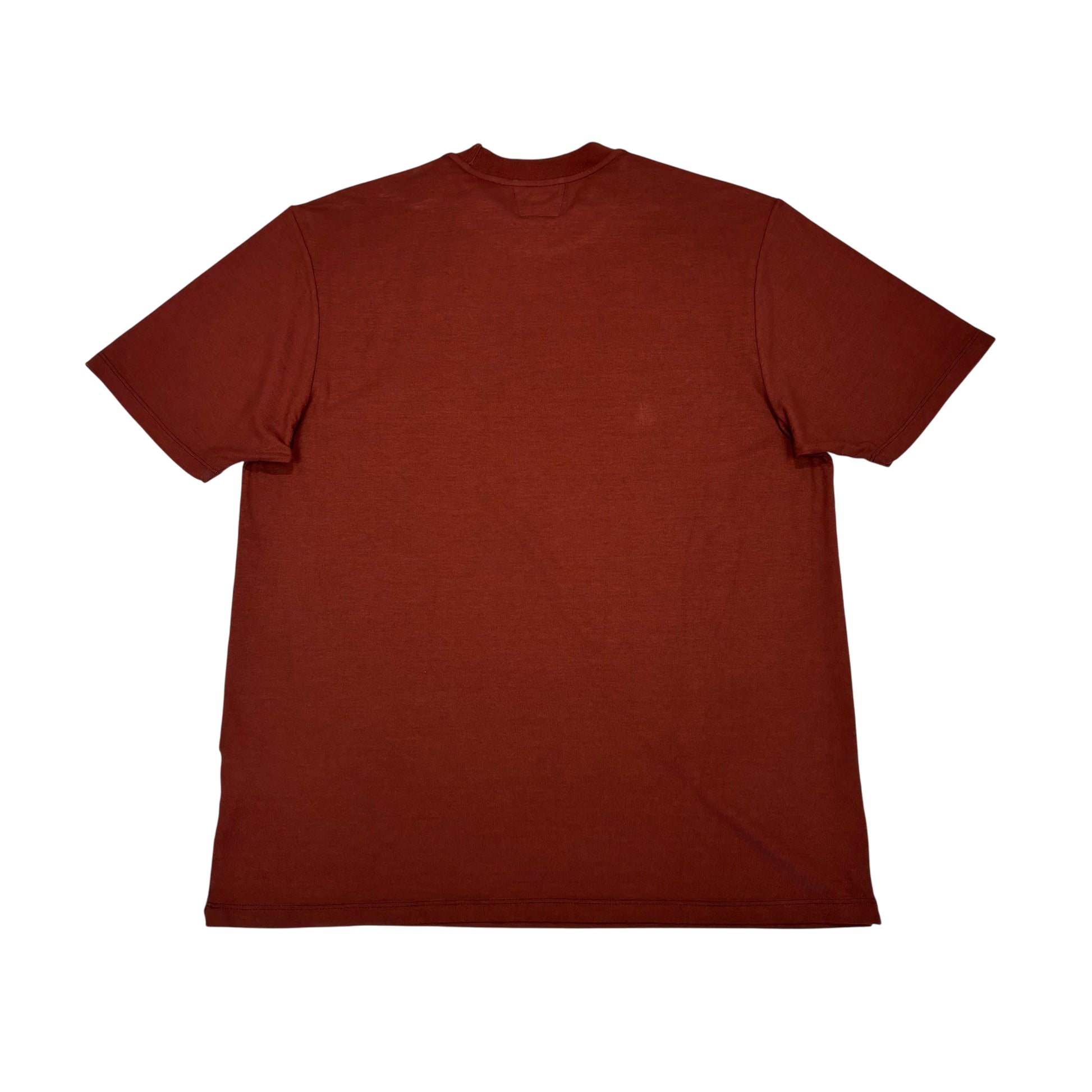 C.p. Company Burgundy Spell Out Logo T-shirt