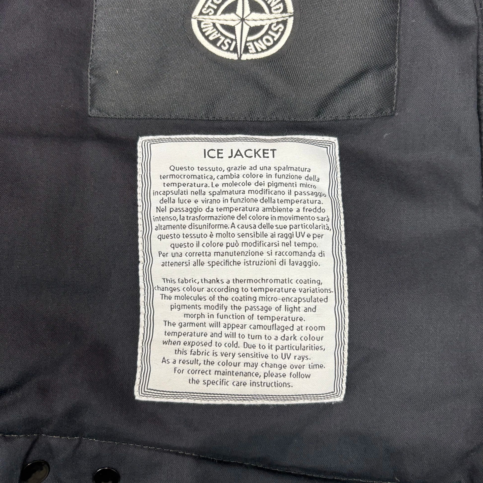 Stone Island Grey Special Process Reflective Puffer Jacket