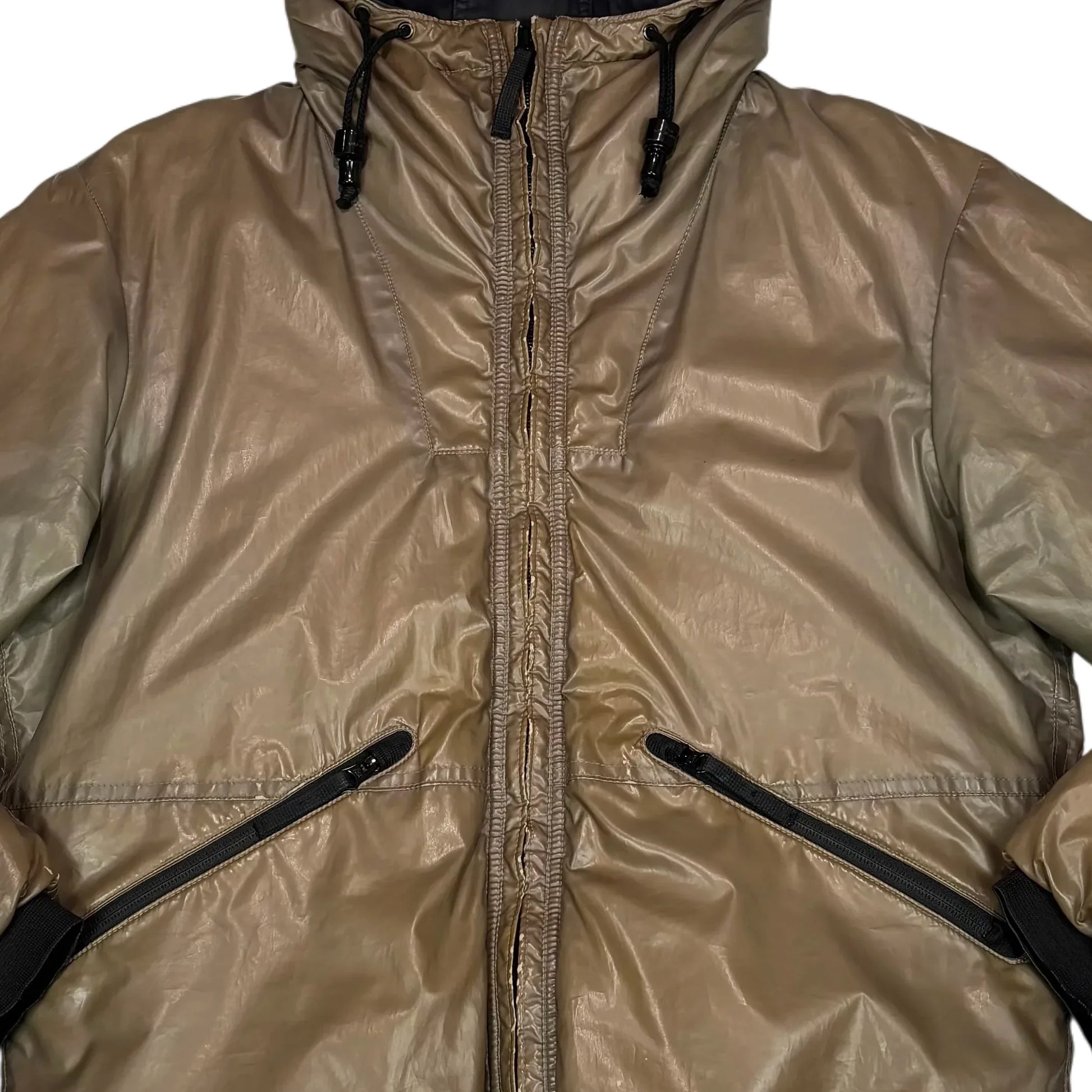 Stone Island Brown Special Process Iced Down Puffer Jacket
