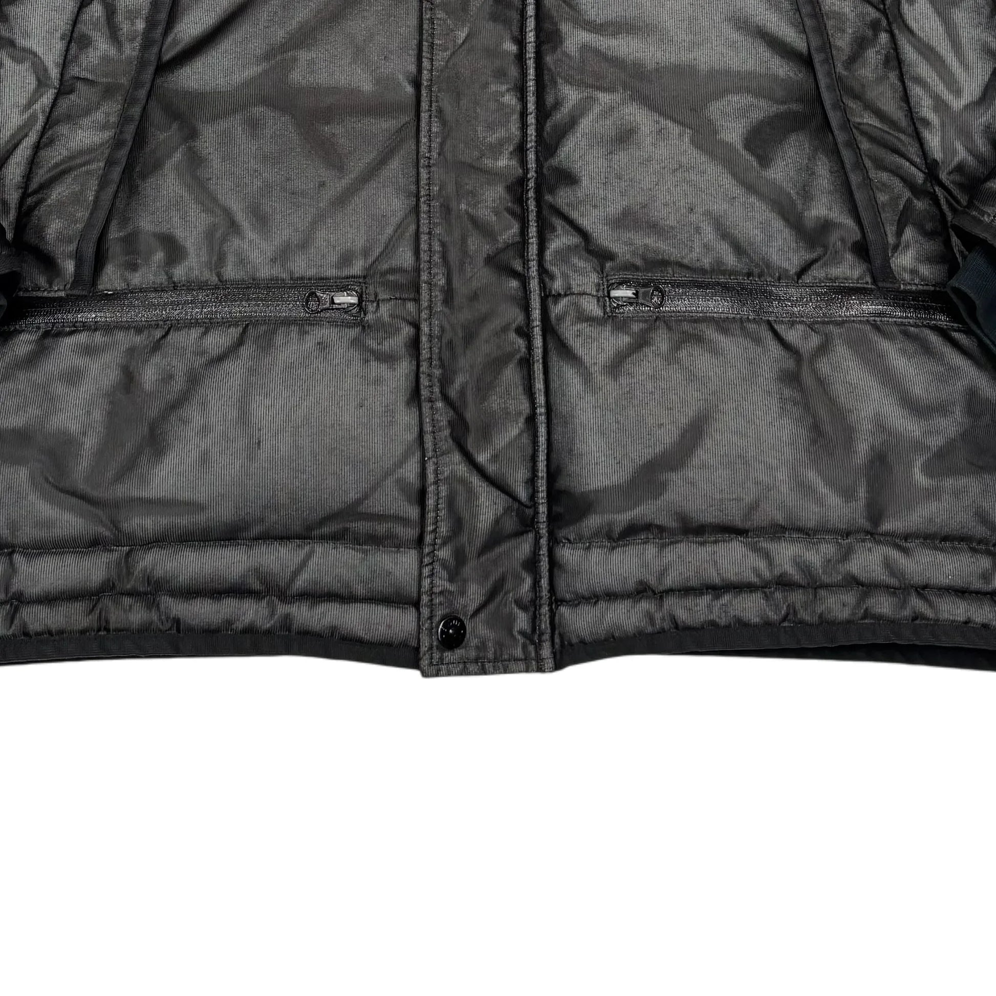Stone Island Grey Special Process Reflective Puffer Jacket