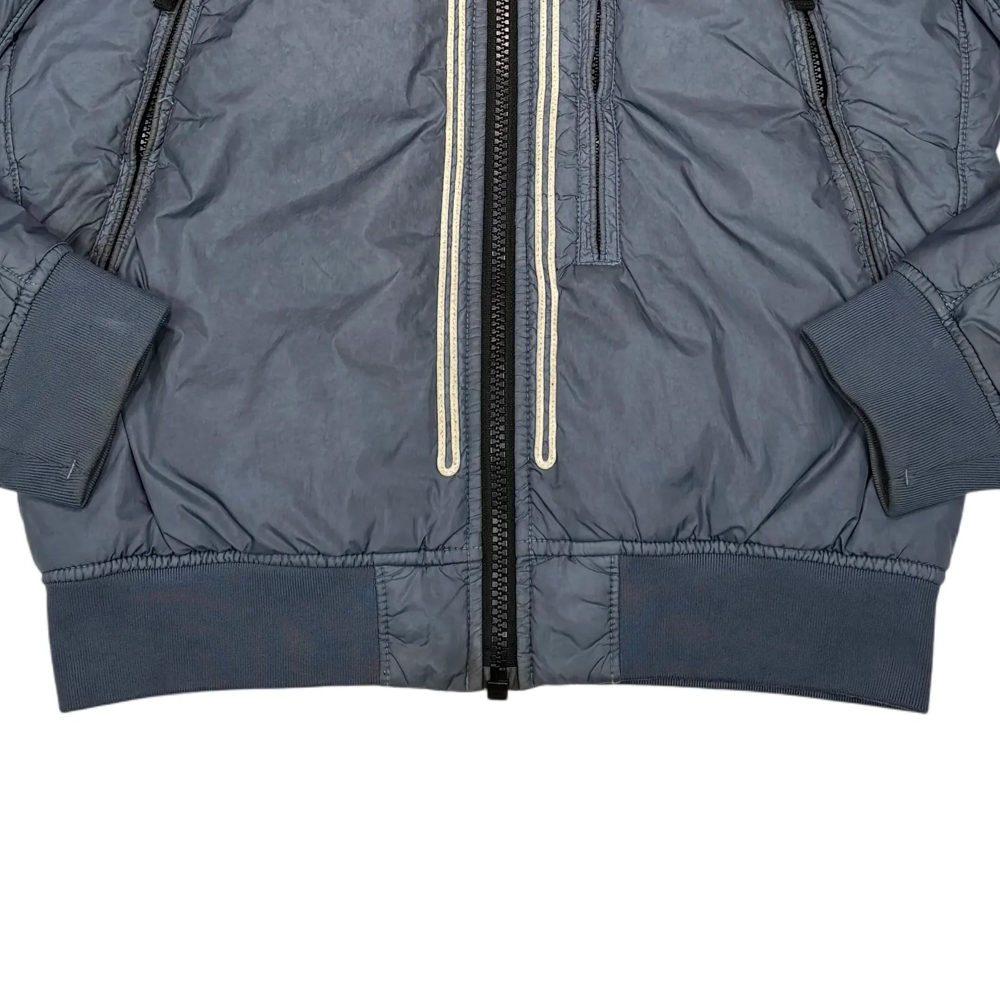 Stone Island Blue Garment Dyed Crinkle Reps NY Jacket