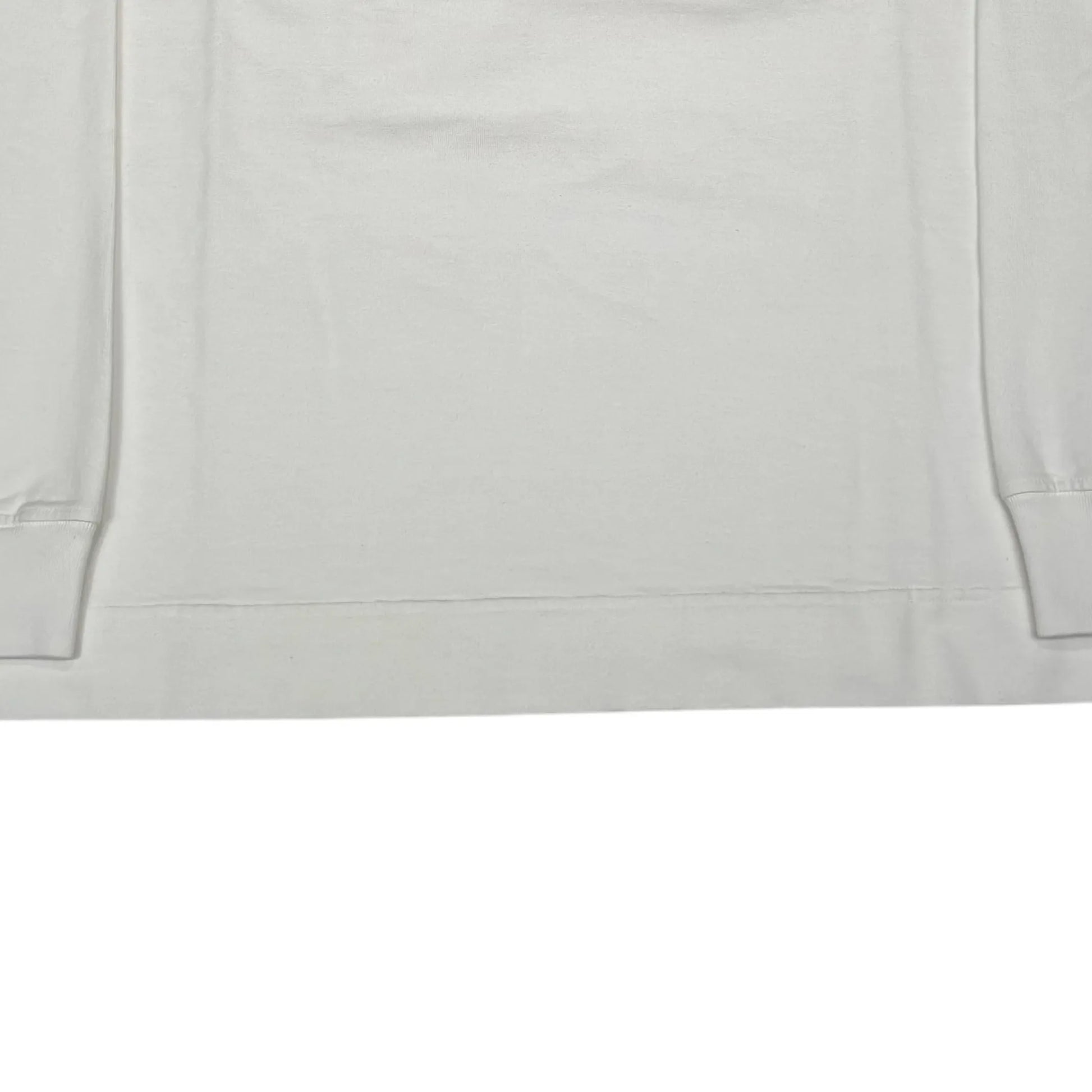 Stone Island White with Front and Rear Embroidery Crewneck Jumper
